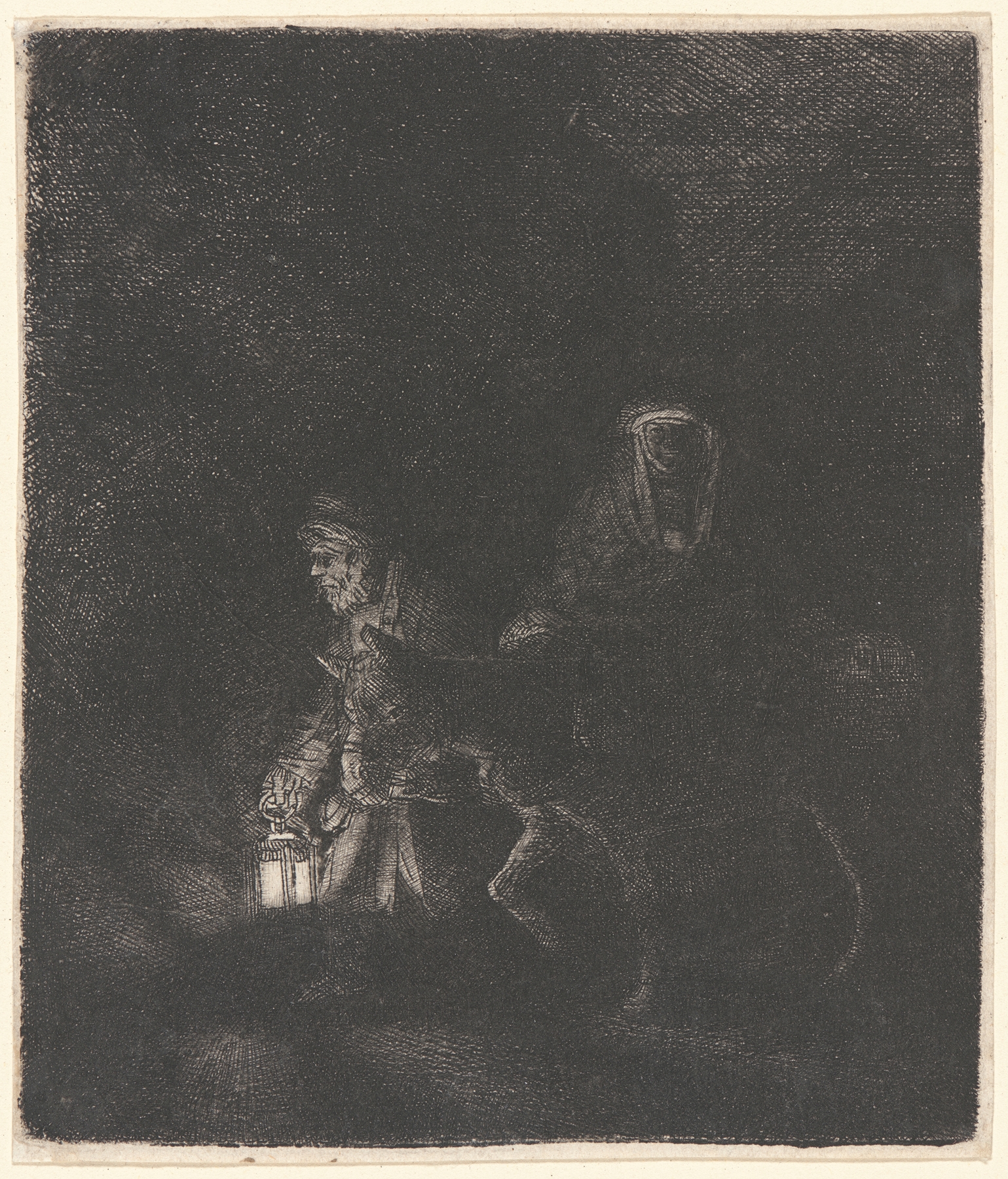 The Flight into Egypt; A Night Piece (1651)