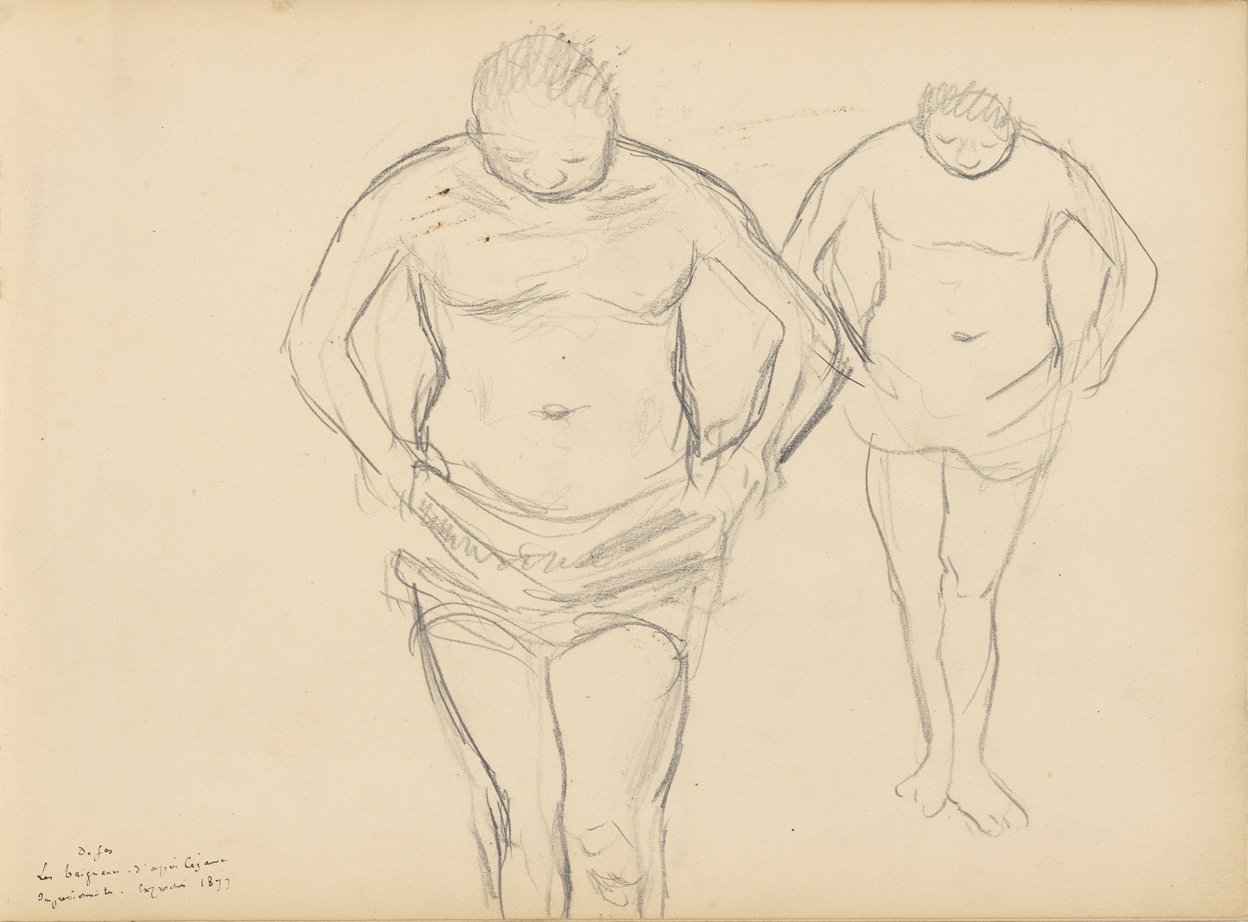 Copies of Cézanne’s Bathers (1877)