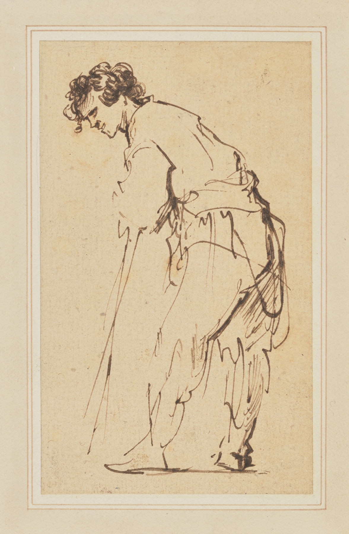 Young Man Leaning on a Stick (1629)