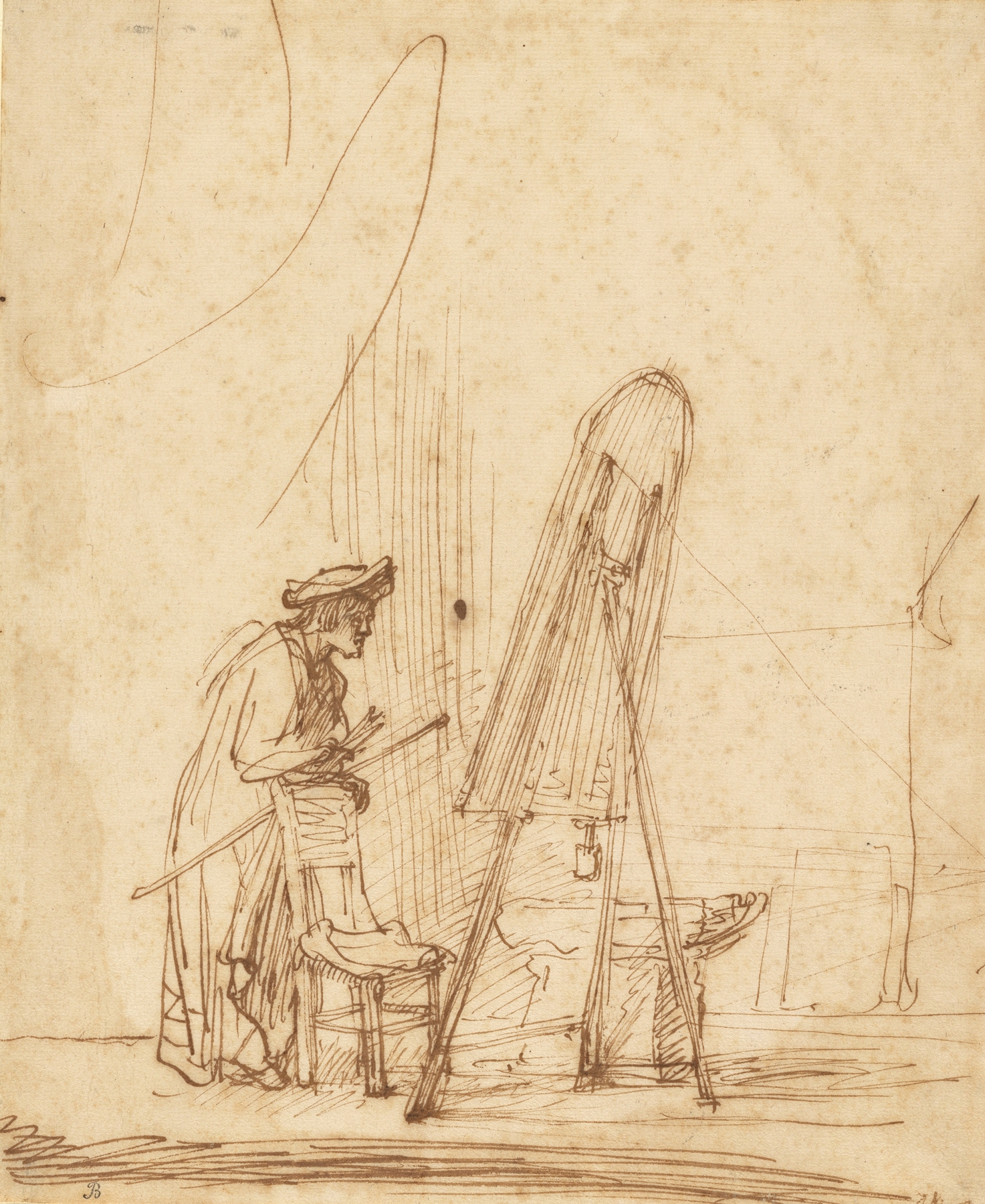 An Artist in His Studio (1630)