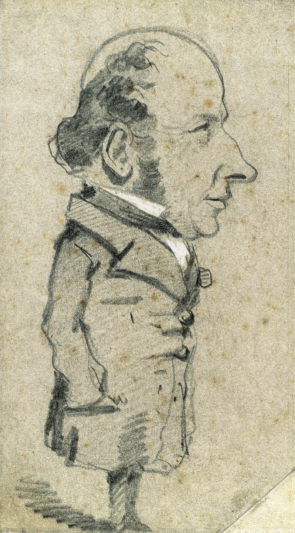 Caricature of Eugène Marcel (1855)