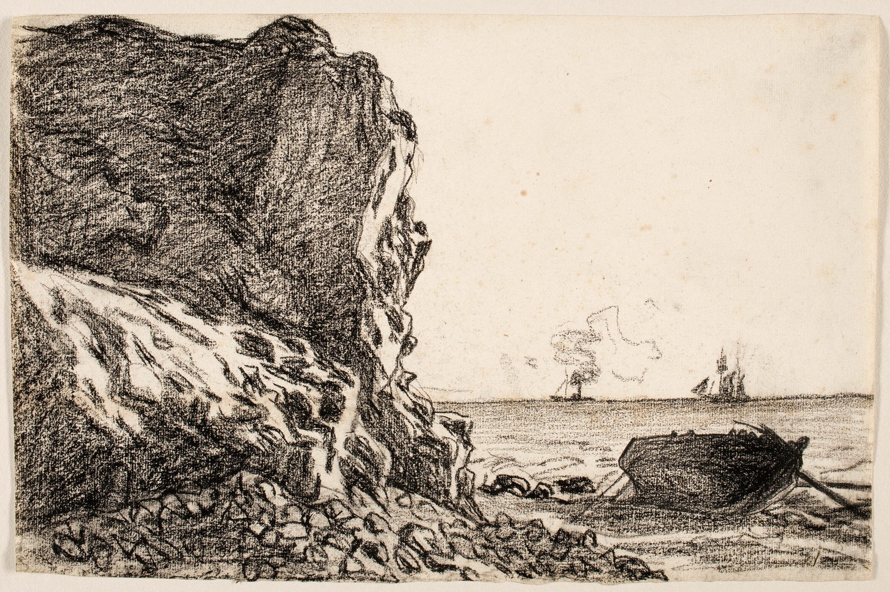 Cliffs and Sea, Sainte-Adresse (c. 1864)