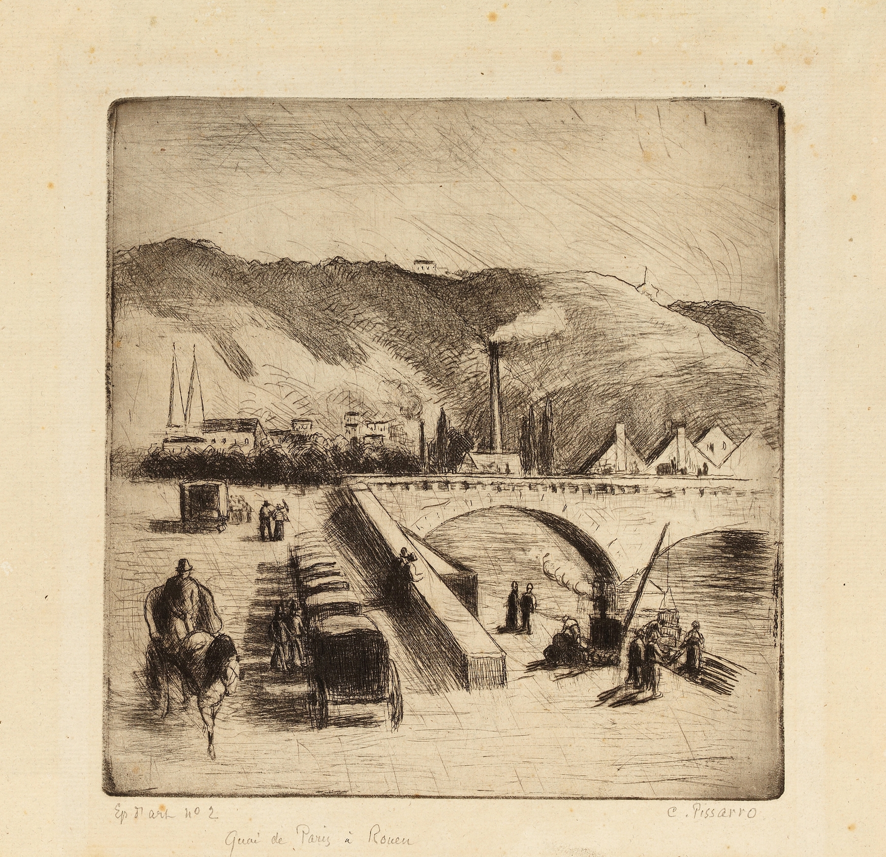 Quai de Paris a Rouen (1896)