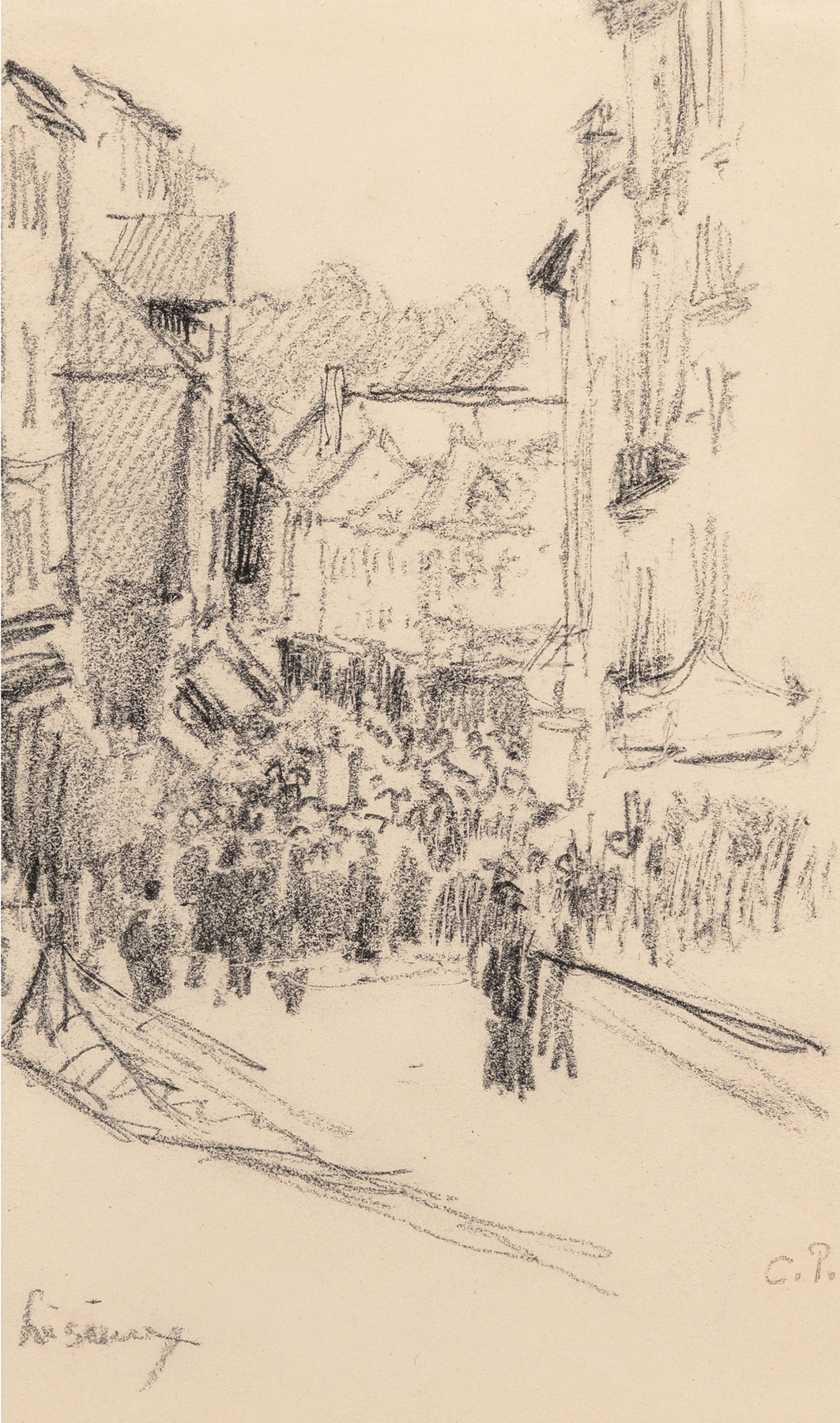 Scene de rue, Lisieux (1901)