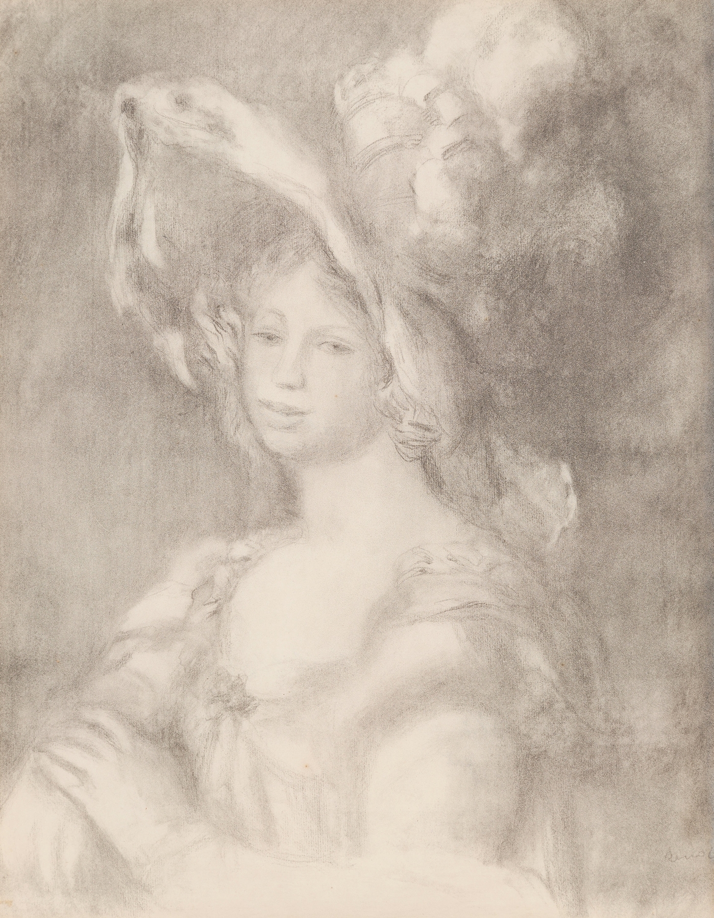 Jeune femme en buste (Mlle. Diéterle) (circa 1899)