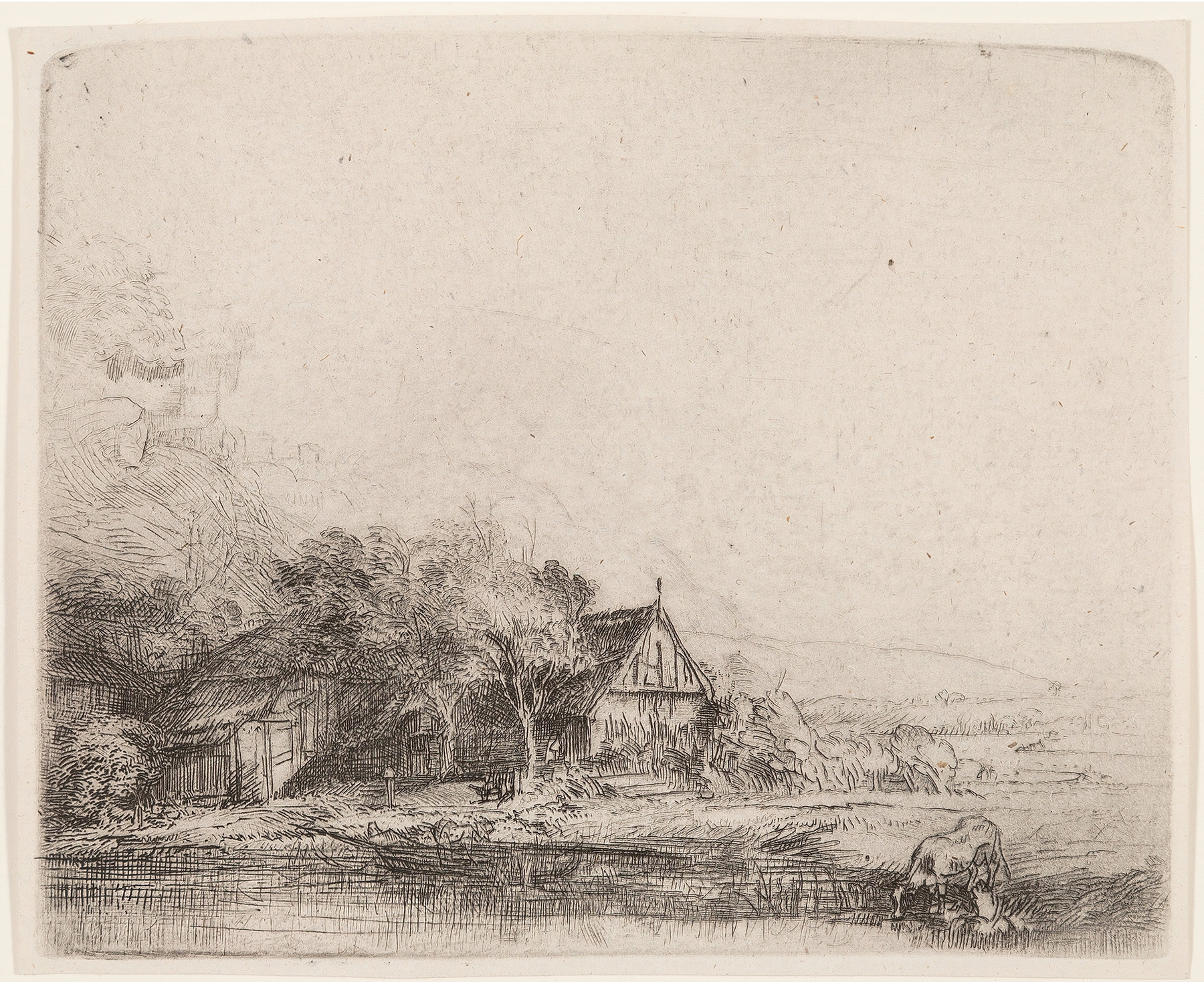 Landscape with cow (circa 1650)
