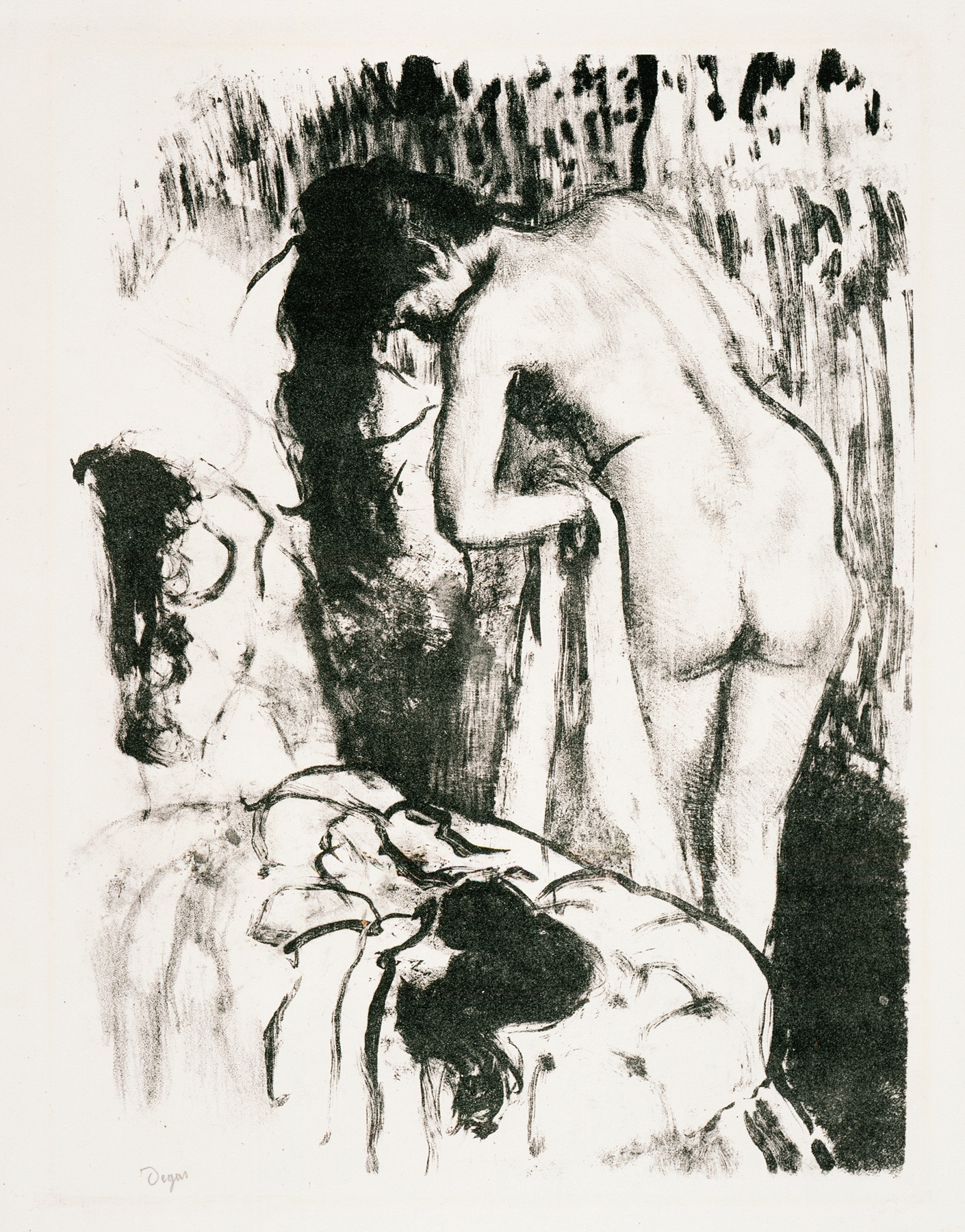 Nude Woman Standing, Drying Herself (circa 1891-1892)