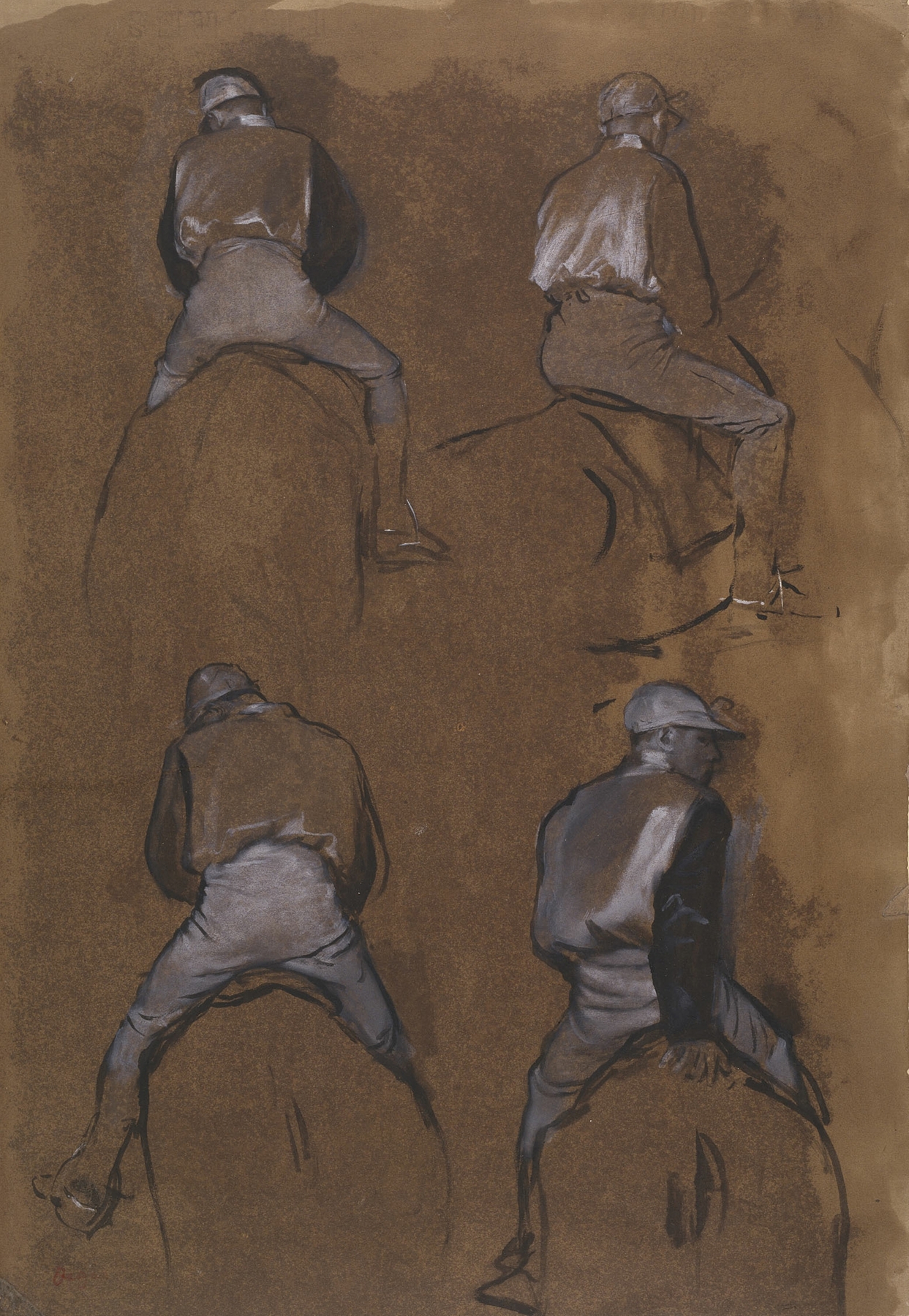 Four Studies of a Jockey (1866)