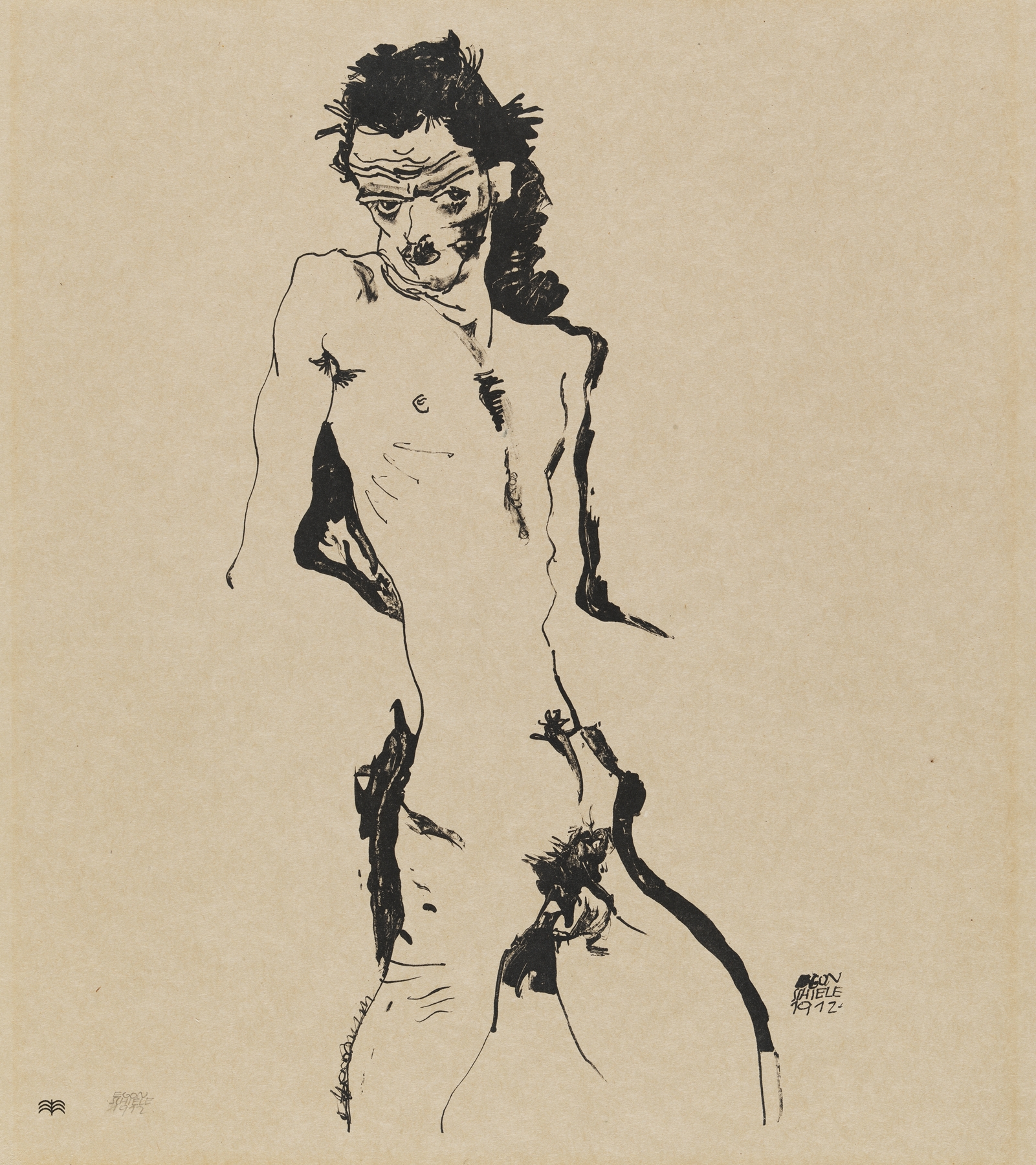 Male nude (Self-portrait) (1912)