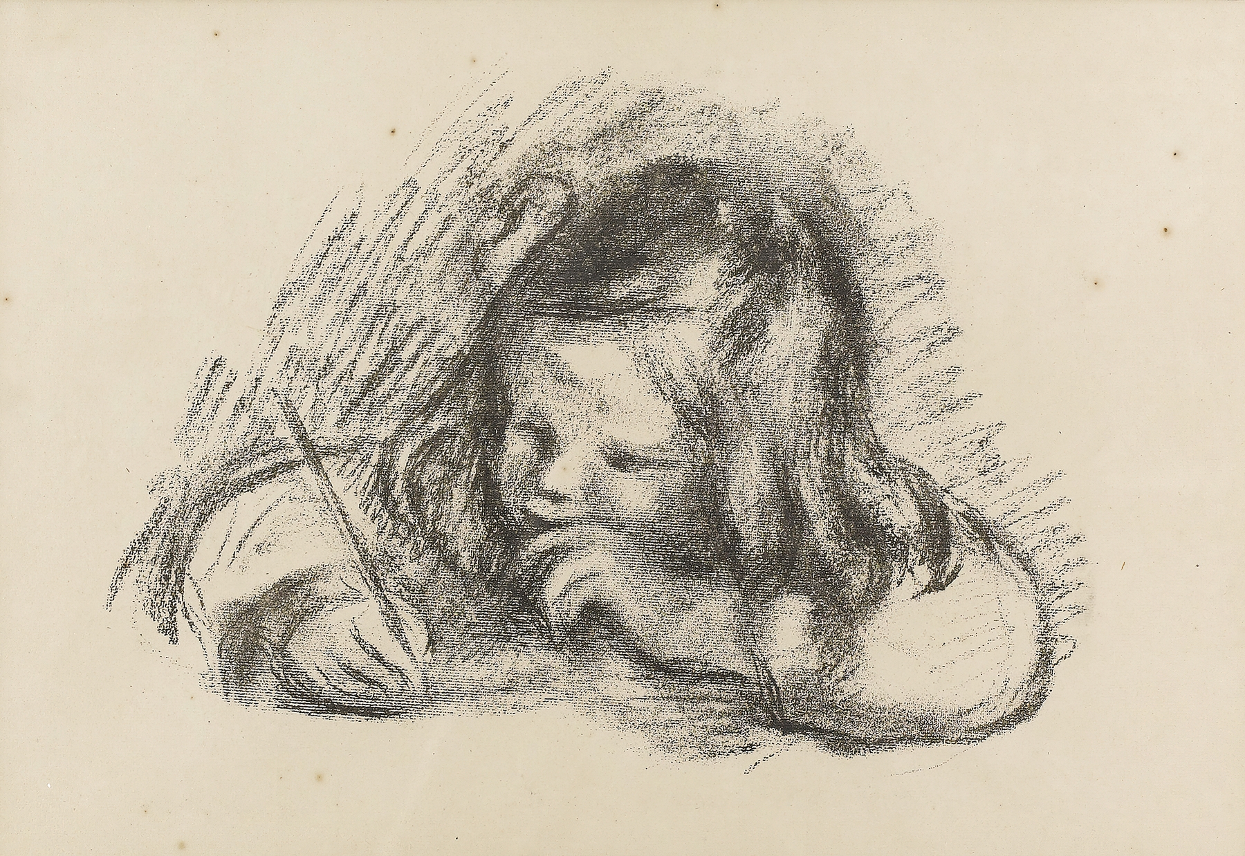 Le petit graçon au porte-plume (Claude Renoir Écrivant) (1905)
