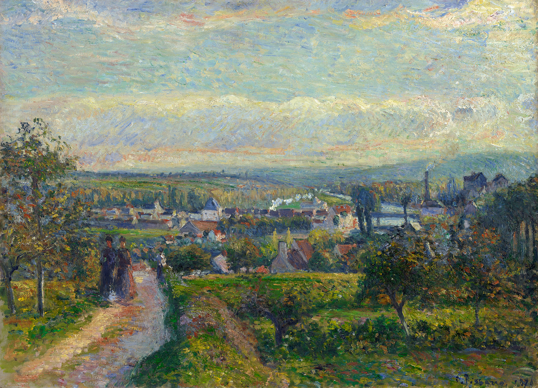 View of Saint-Ouen-l’Aumône (1876)