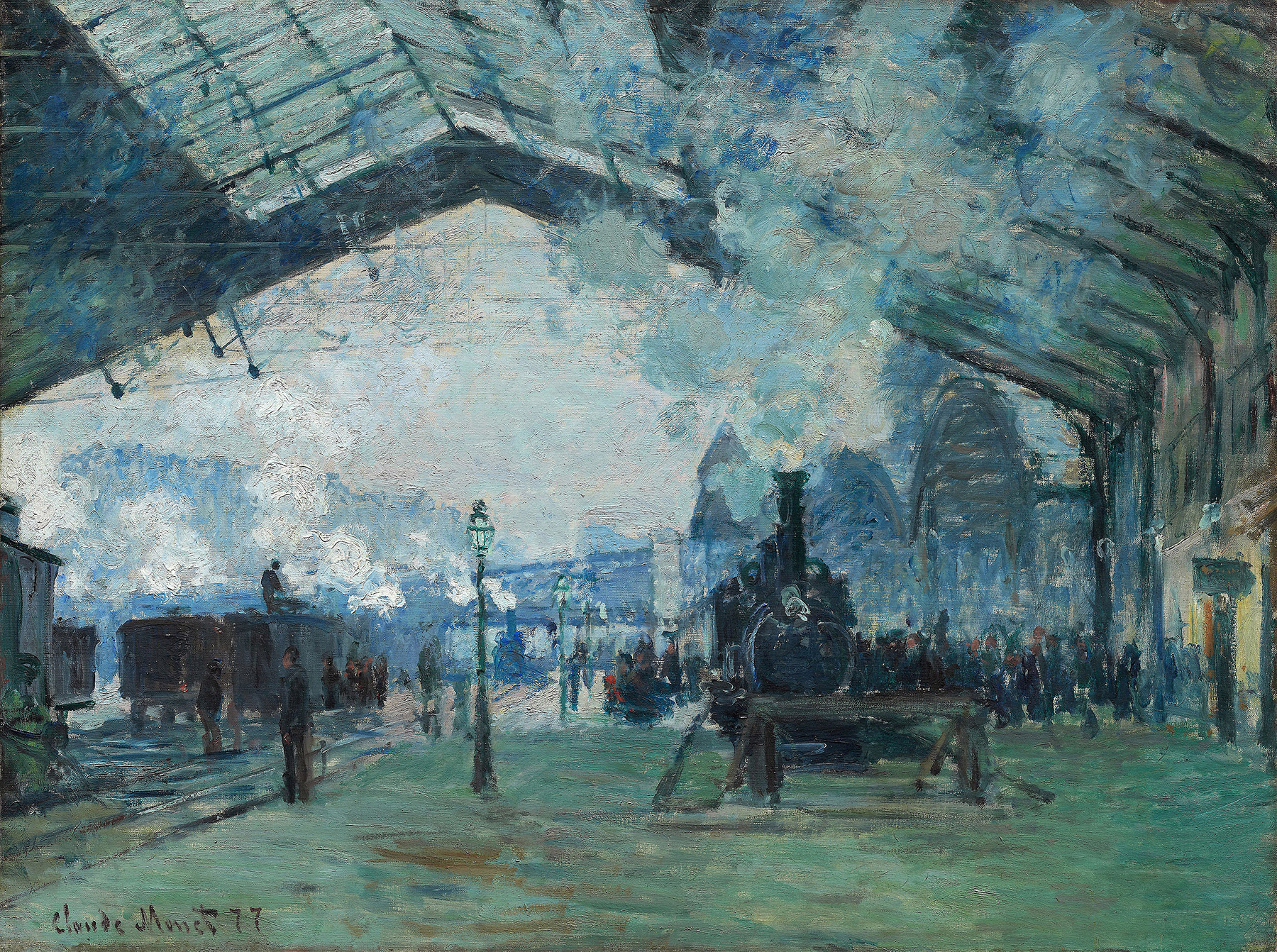 Arrival of the Normandy Train, Gare Saint-Lazare (1877)