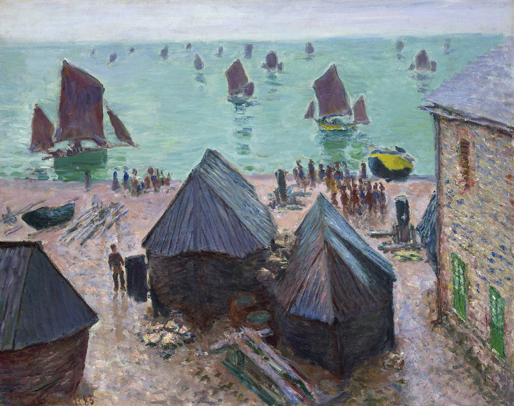 The Departure of the Boats, Étretat (1885)