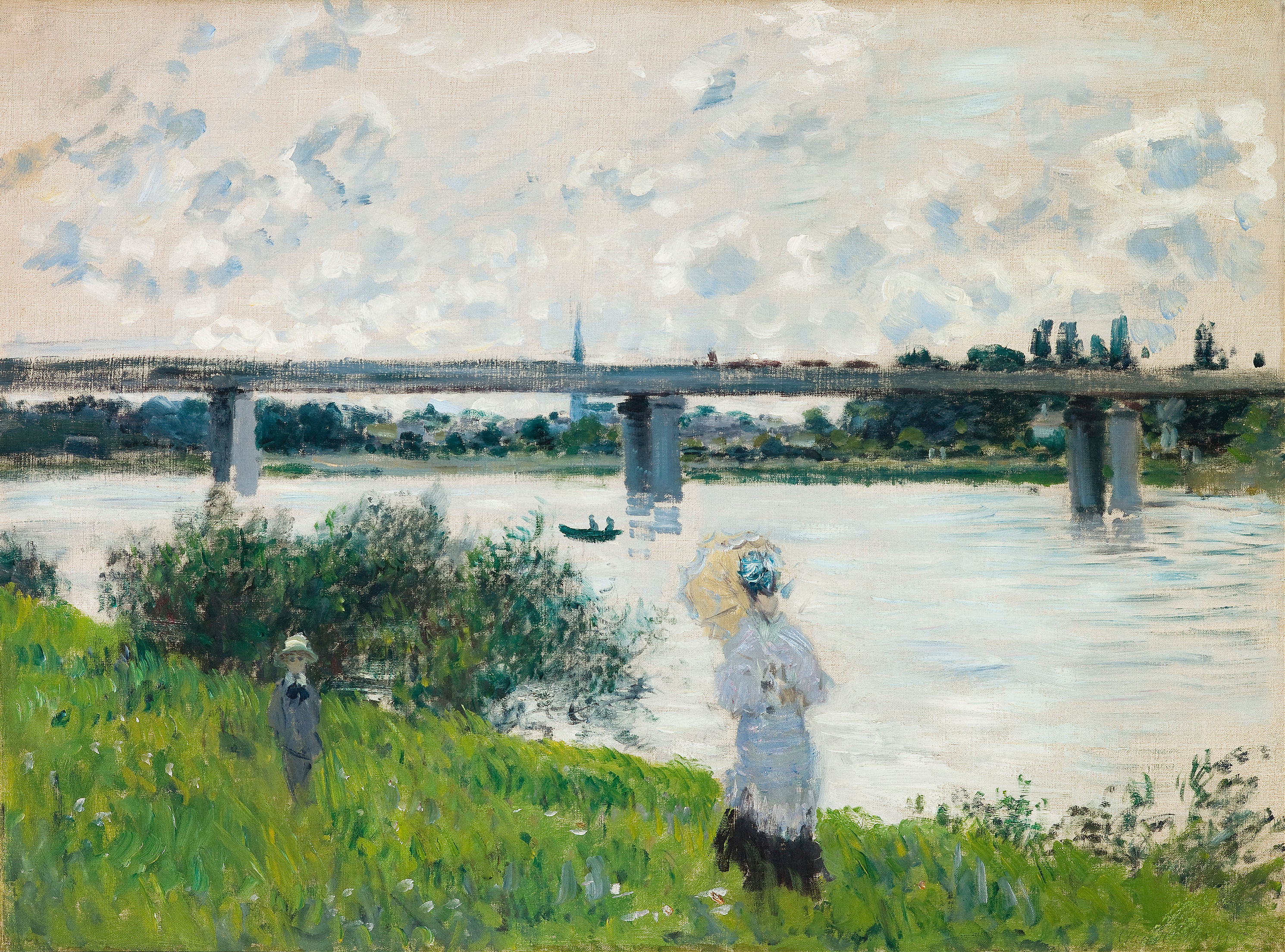 The Promenade with the Railroad Bridge, Argenteuil (1874)