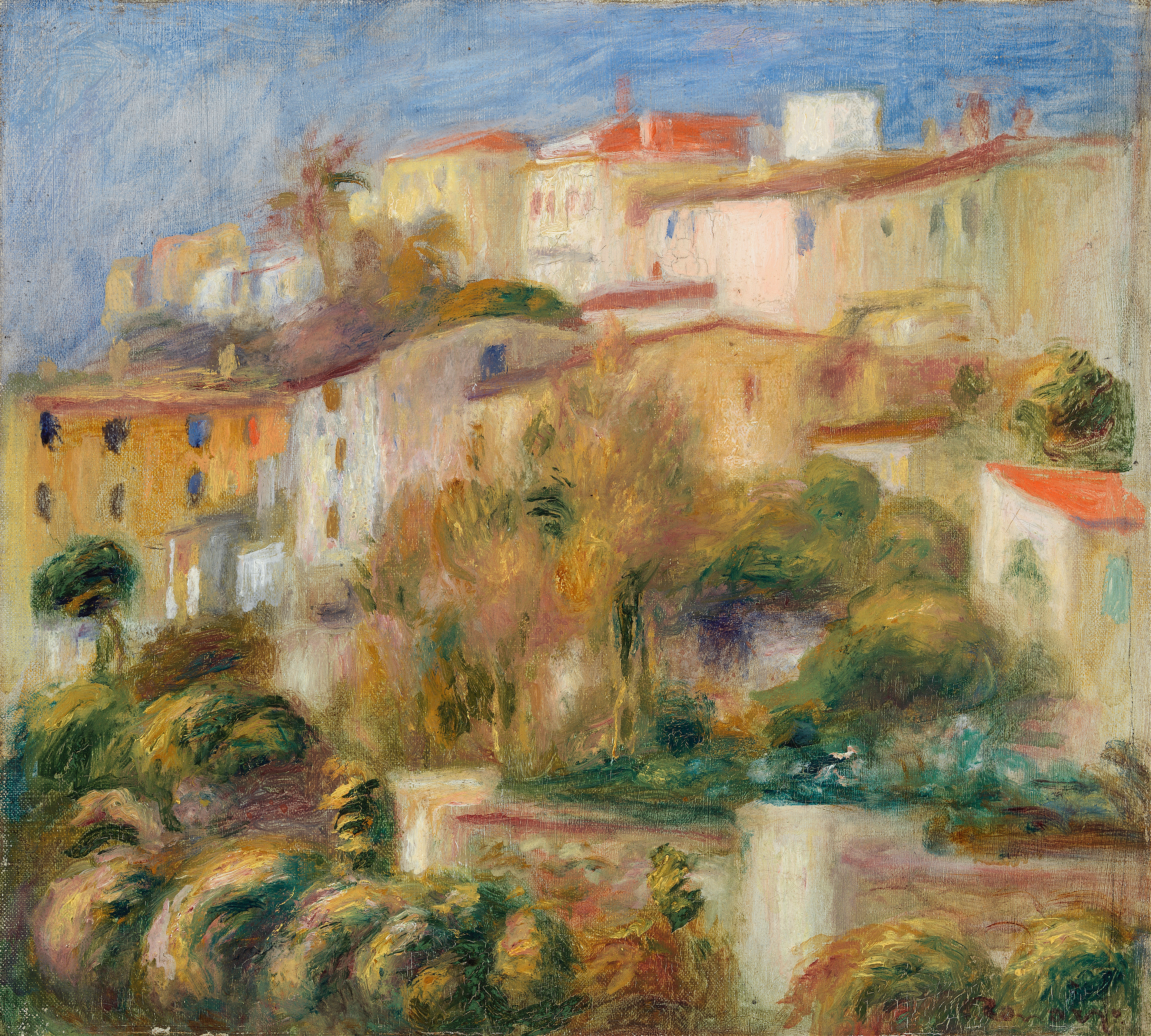 Houses on a Hill (Groupe de maisons sur un coteau) (1908)