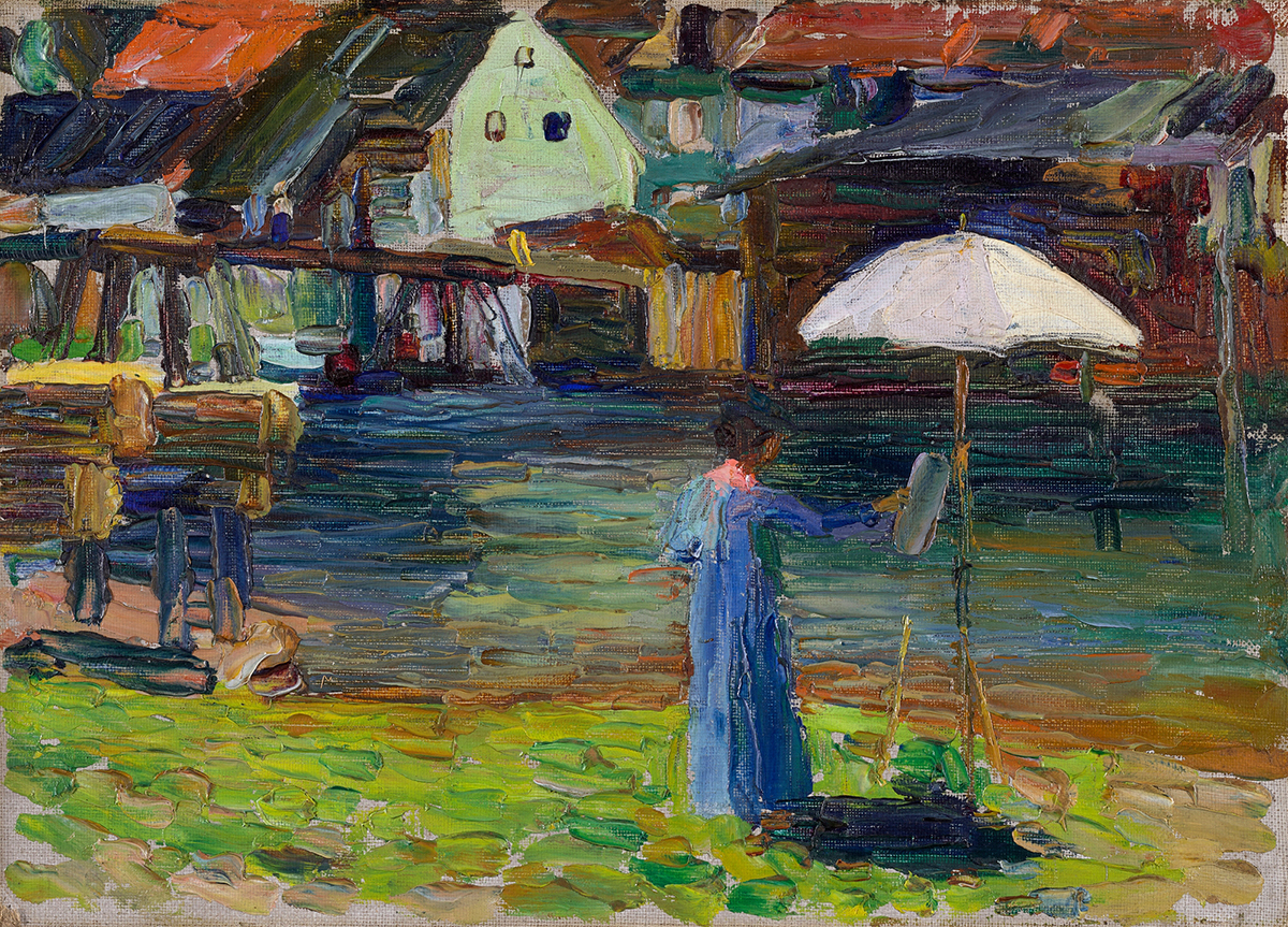 Kallmünz – Gabriele Münter painting I (1903)