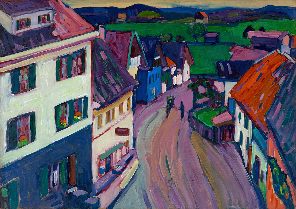 Murnau – View from the window of the Griesbräu (1908)