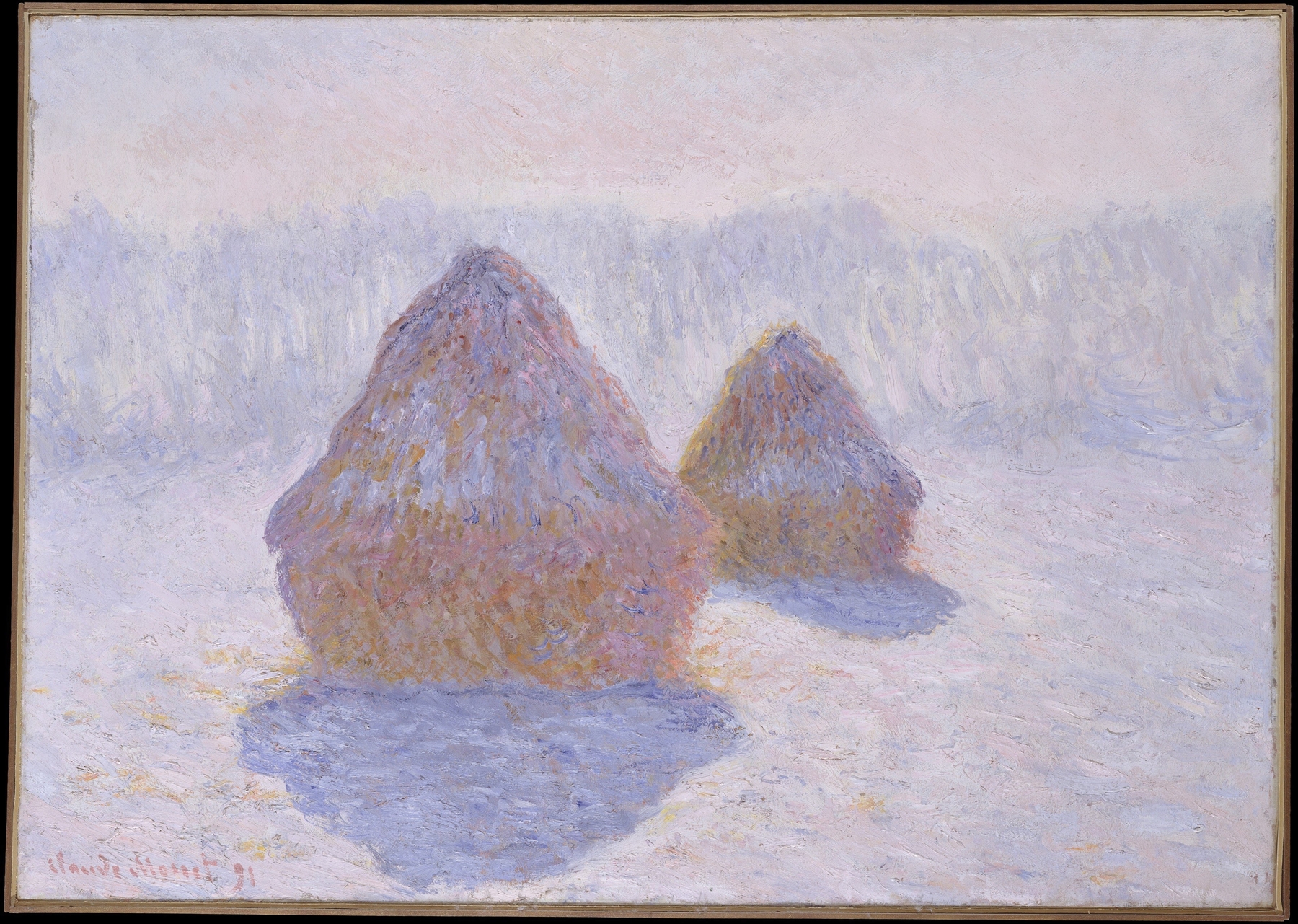 Haystacks (Effect of Snow and Sun) (1891)