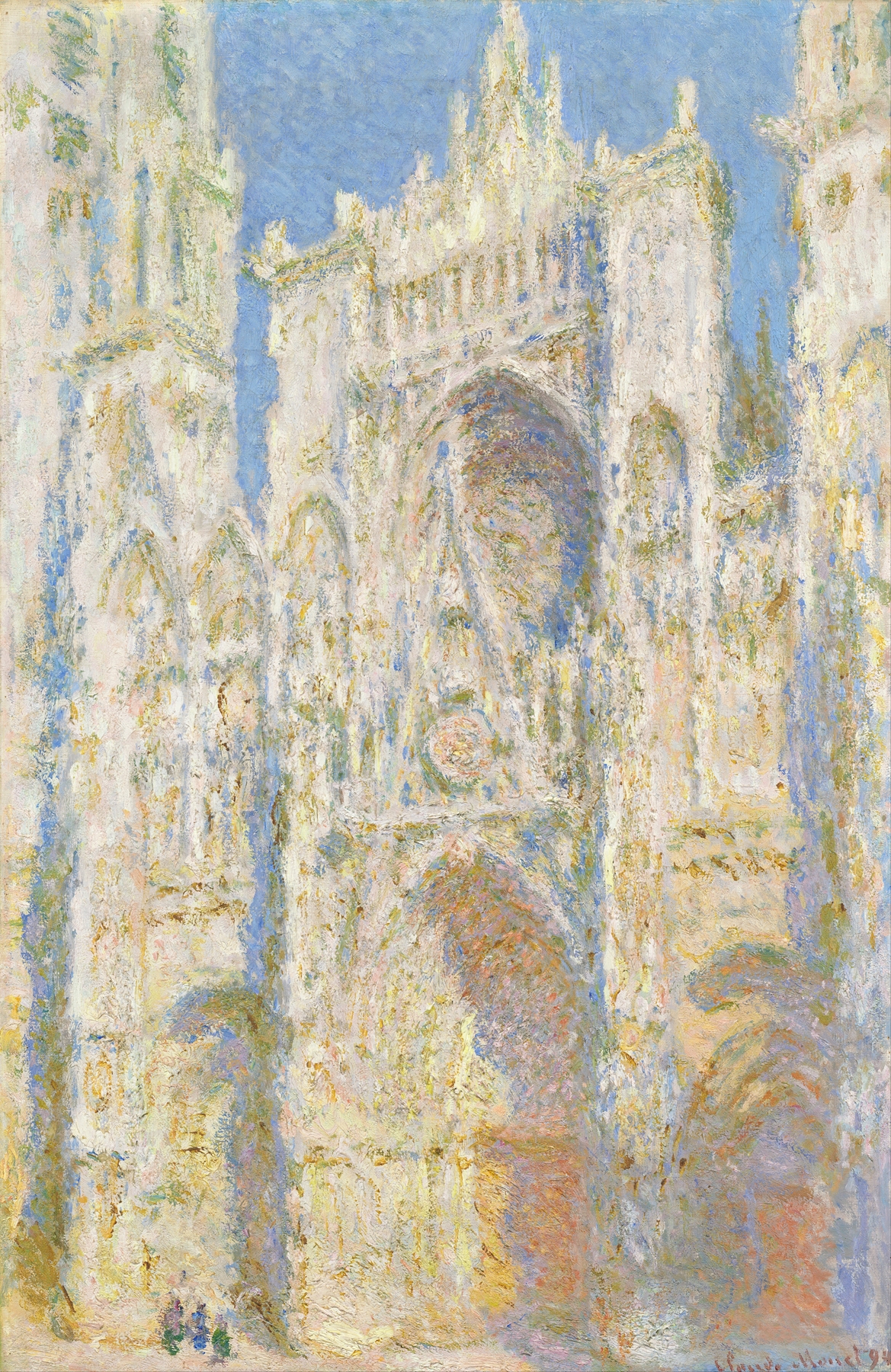 Rouen Cathedral, West Façade, Sunlight (1894)