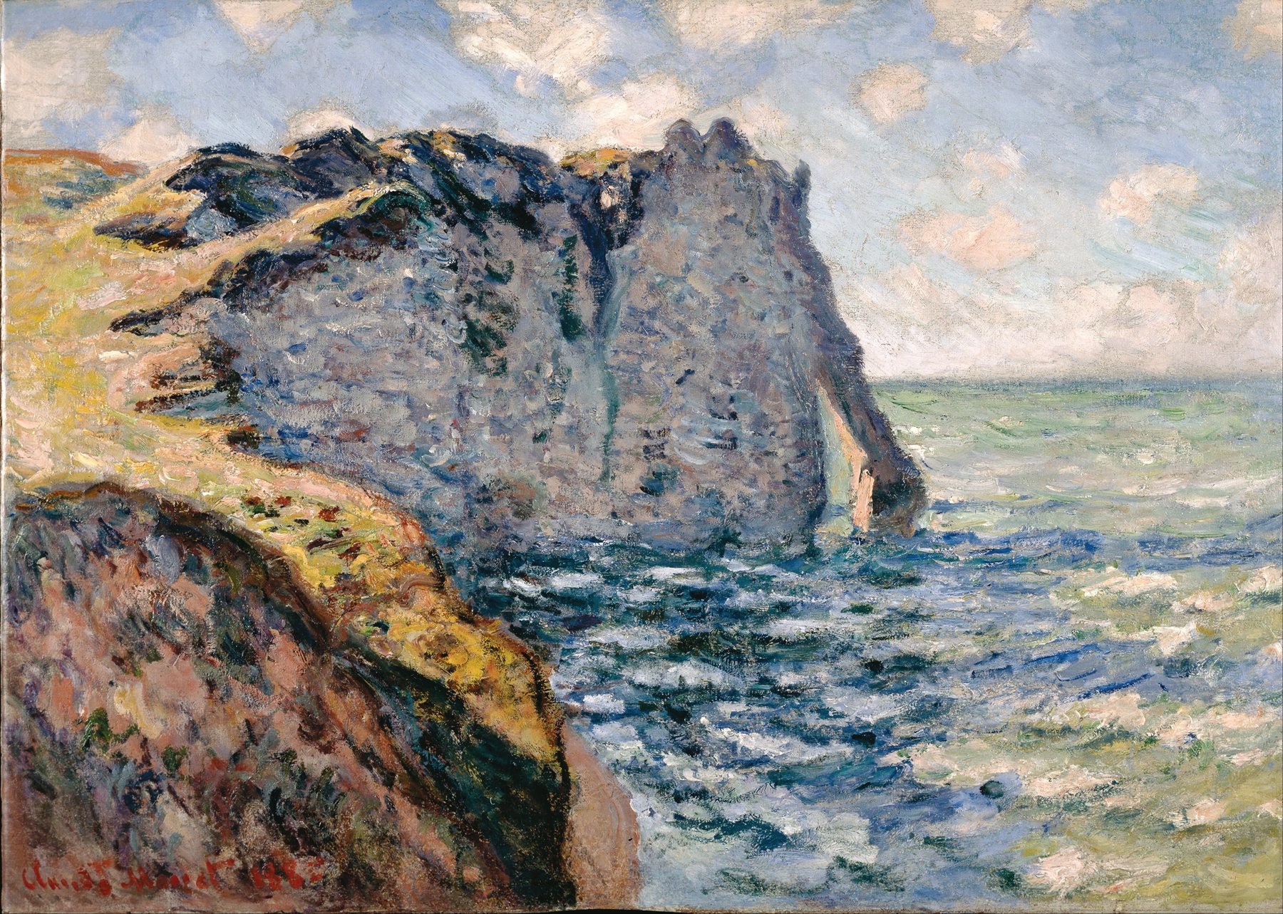 The Cliff of Aval, Etrétat (1885)