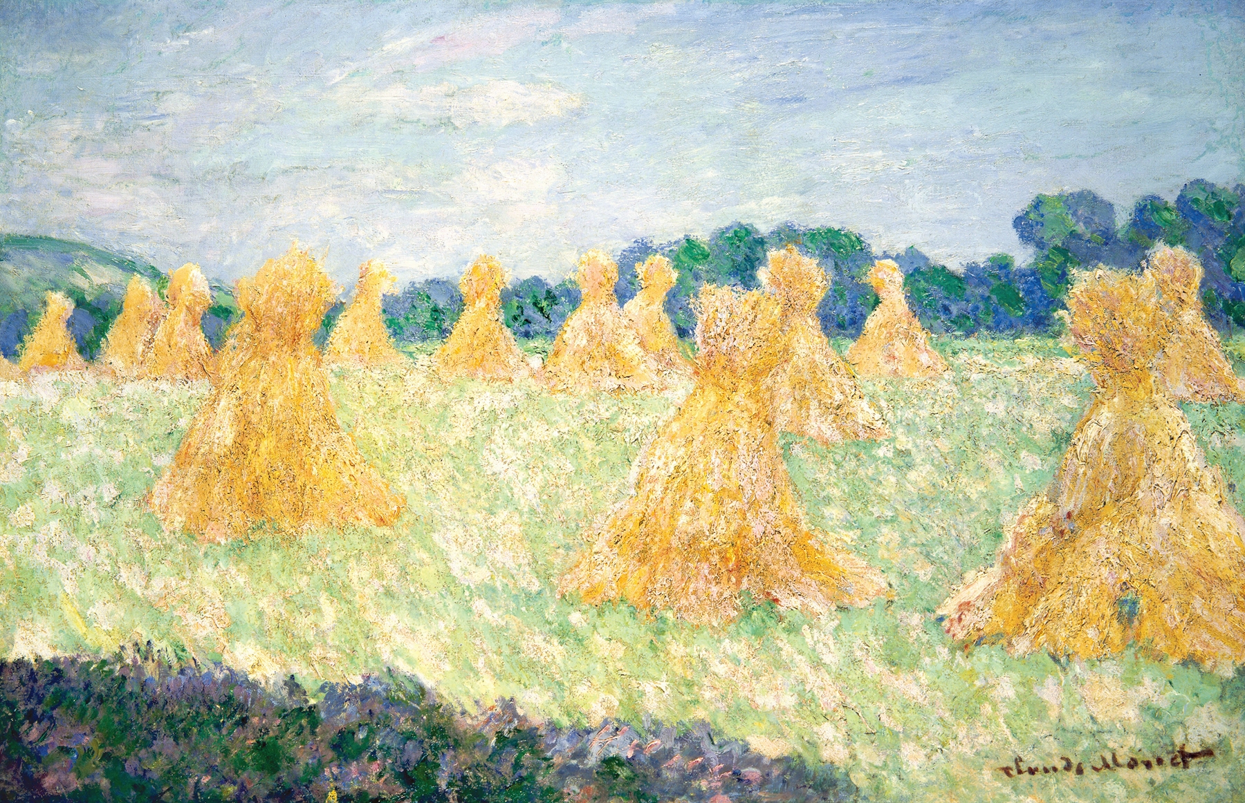 The Young Ladies of Giverny, Sun Effect (1894)