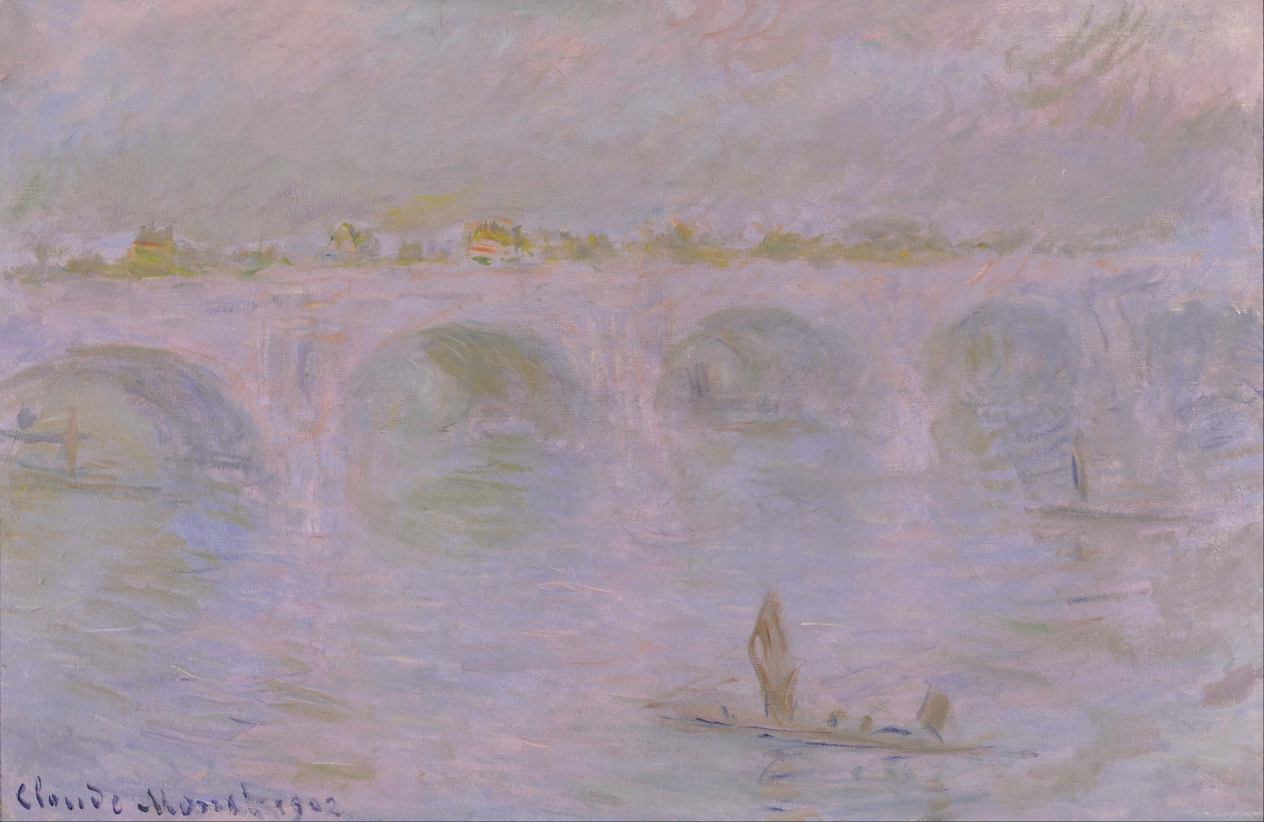 Waterloo Bridge in London (1902)