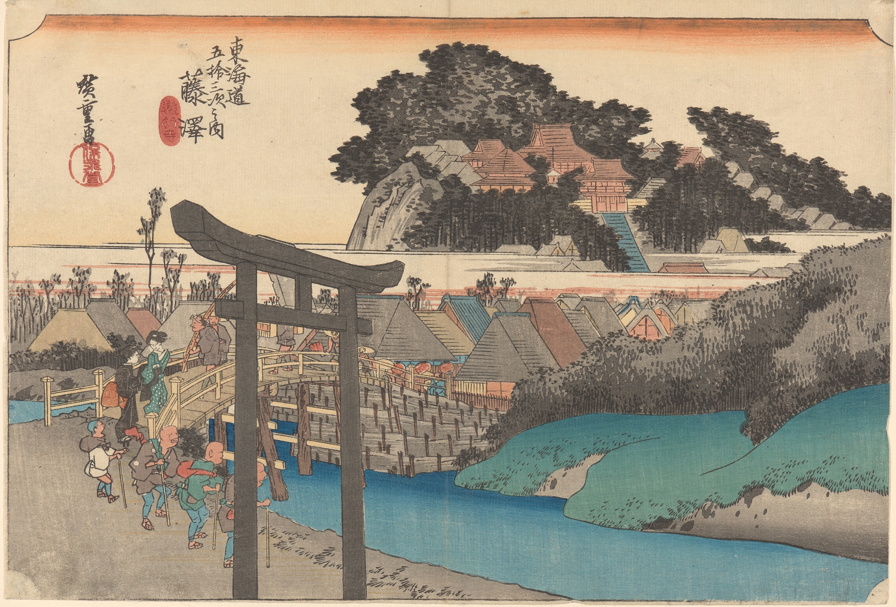 Fujisawa; Yugyôji [temple name] (ca. 1833–1834)