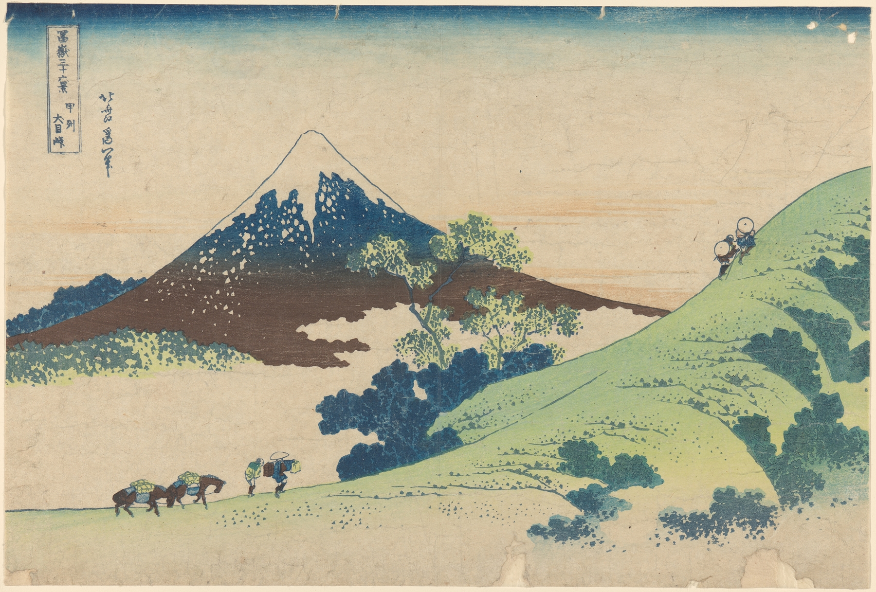 Inume Pass in Kai Province (Kôshû inume-tôge) (ca. 1829–1833)
