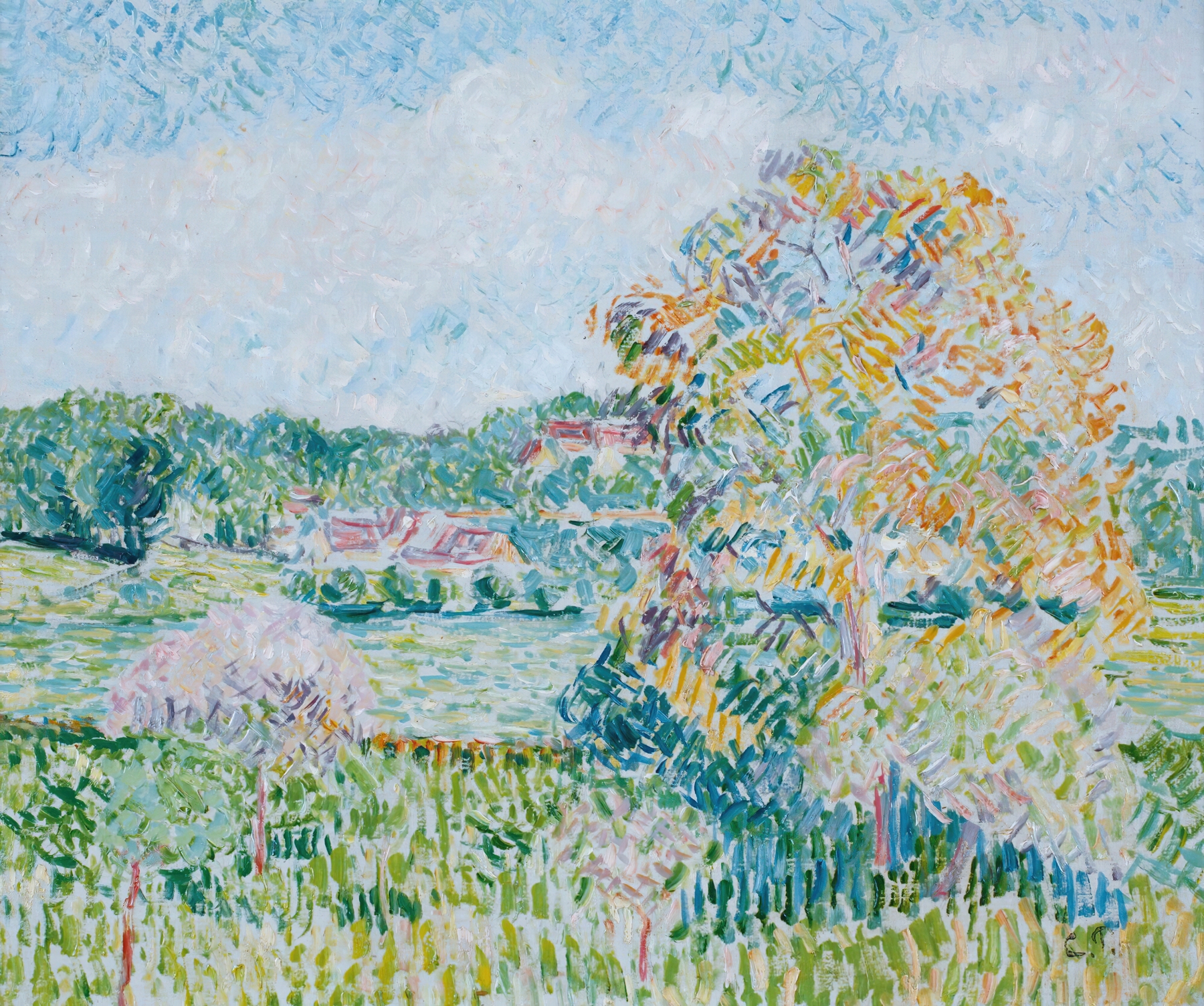 Le Grand Noyer À Eragny, Automne (circa 1890)