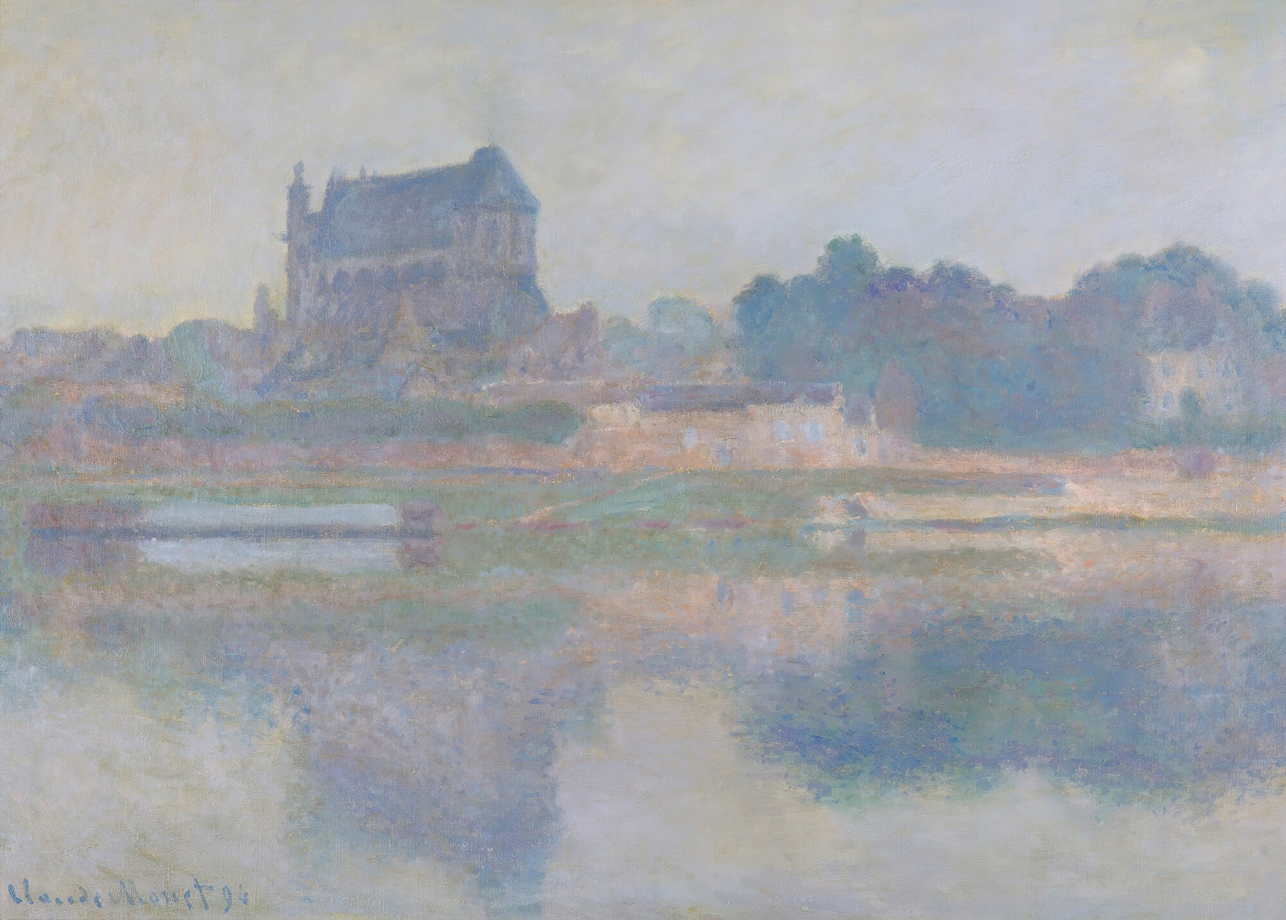 L’église De Vernon, Temps Gris (1894)