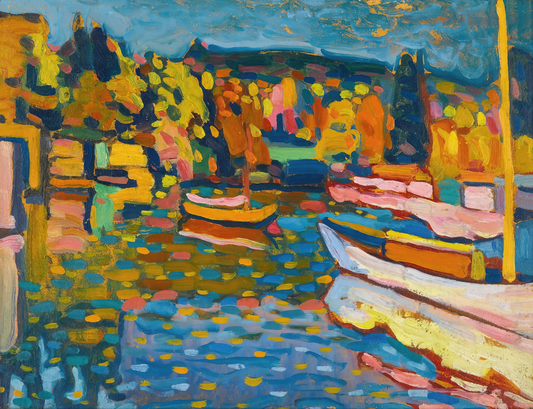 Study For Autumn Landscape With Boats (1908)