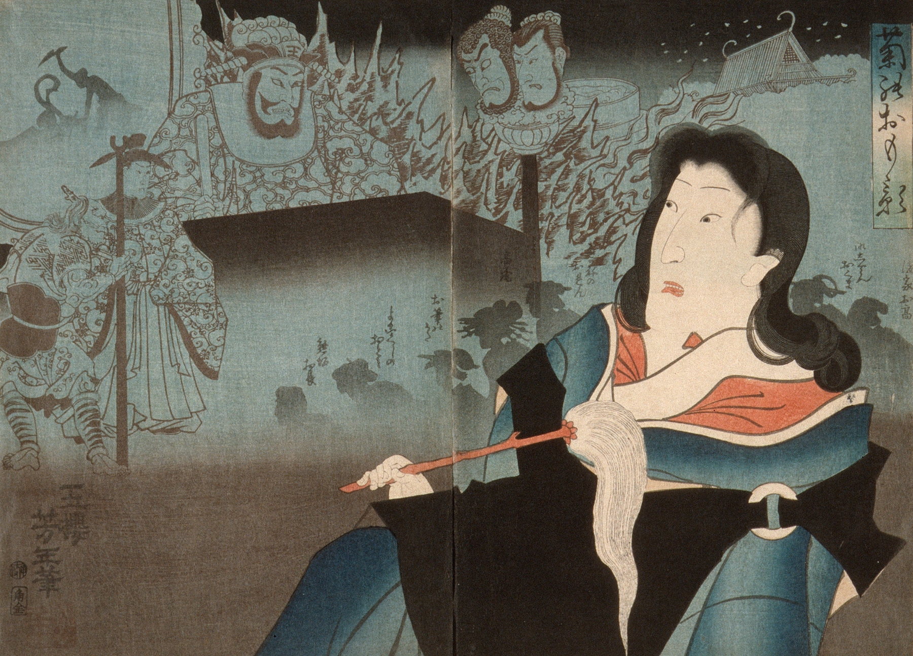 A Memorial Portrait of Onoe Kikugorō IV (1860)