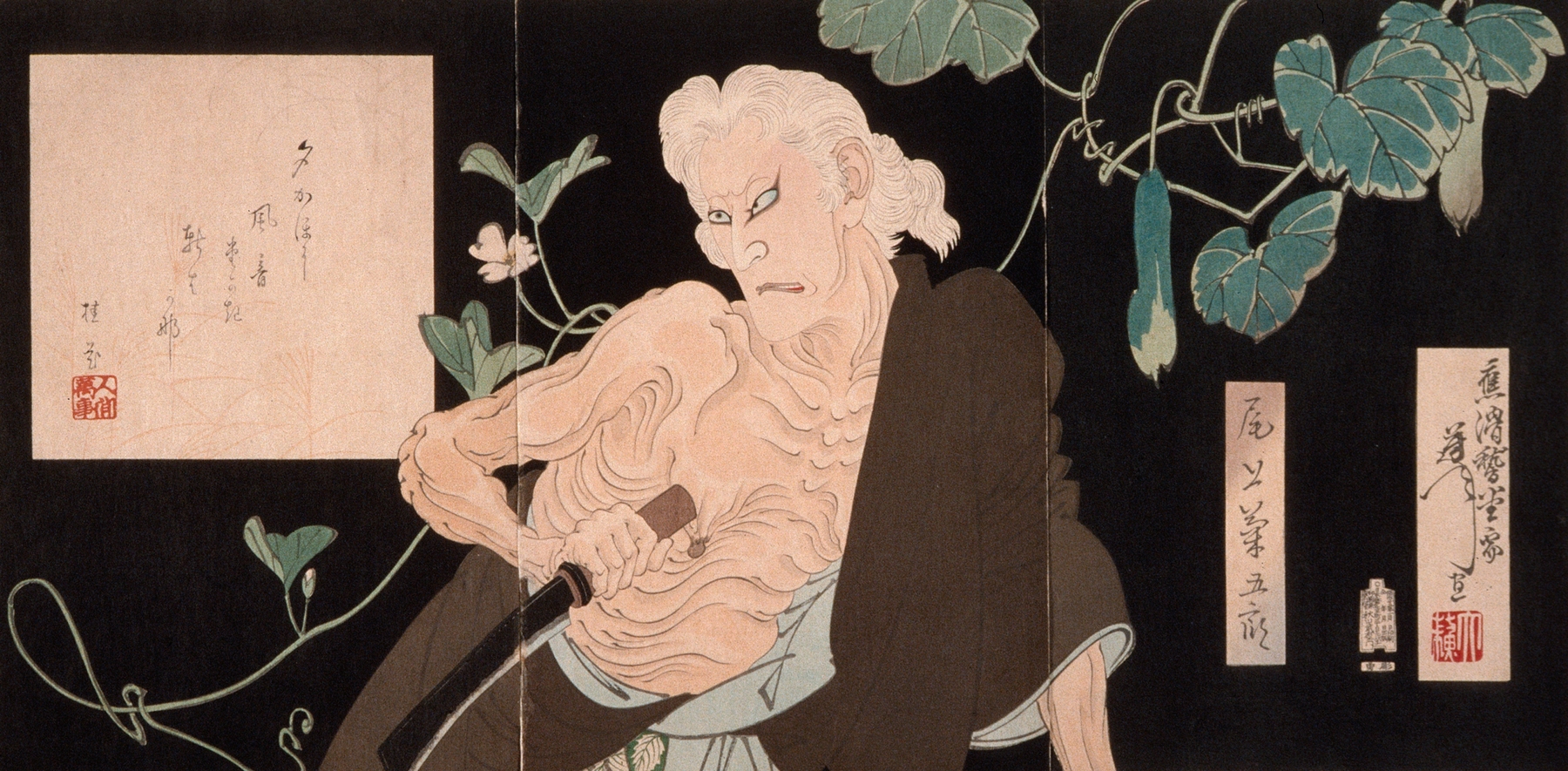 Onoe Kikugorō V in the Role of the Witch of Adachigahara (1890)