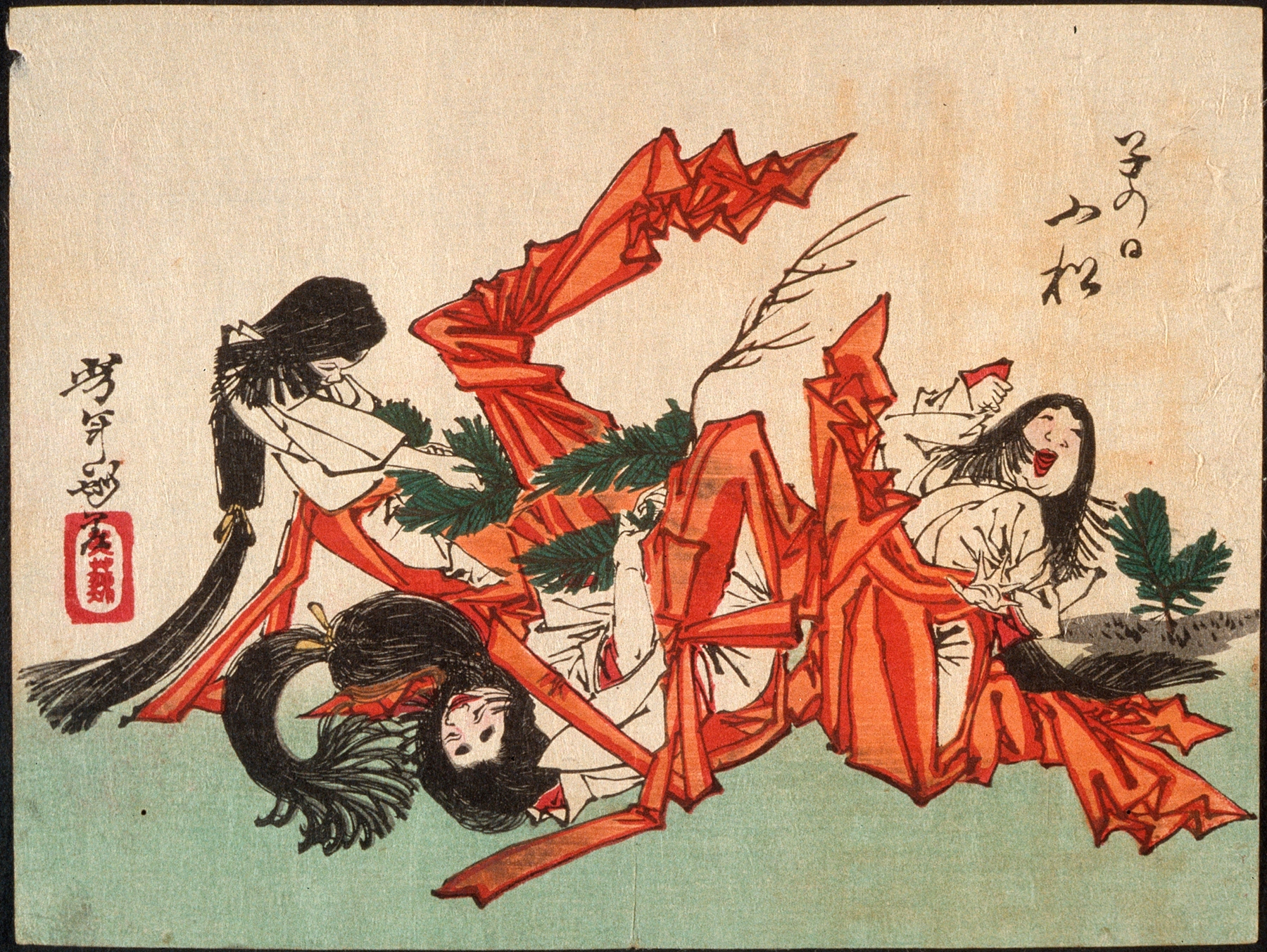 Pulling Pine Shoots on the Day of the Rat (1882)