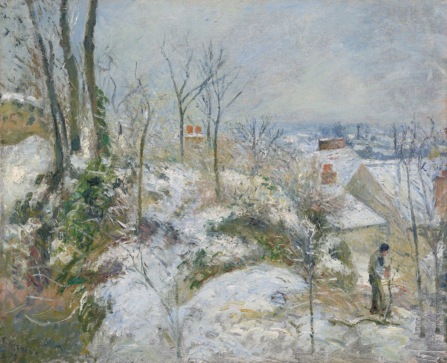 Rabbit Warren at Pontoise, Snow (1879)