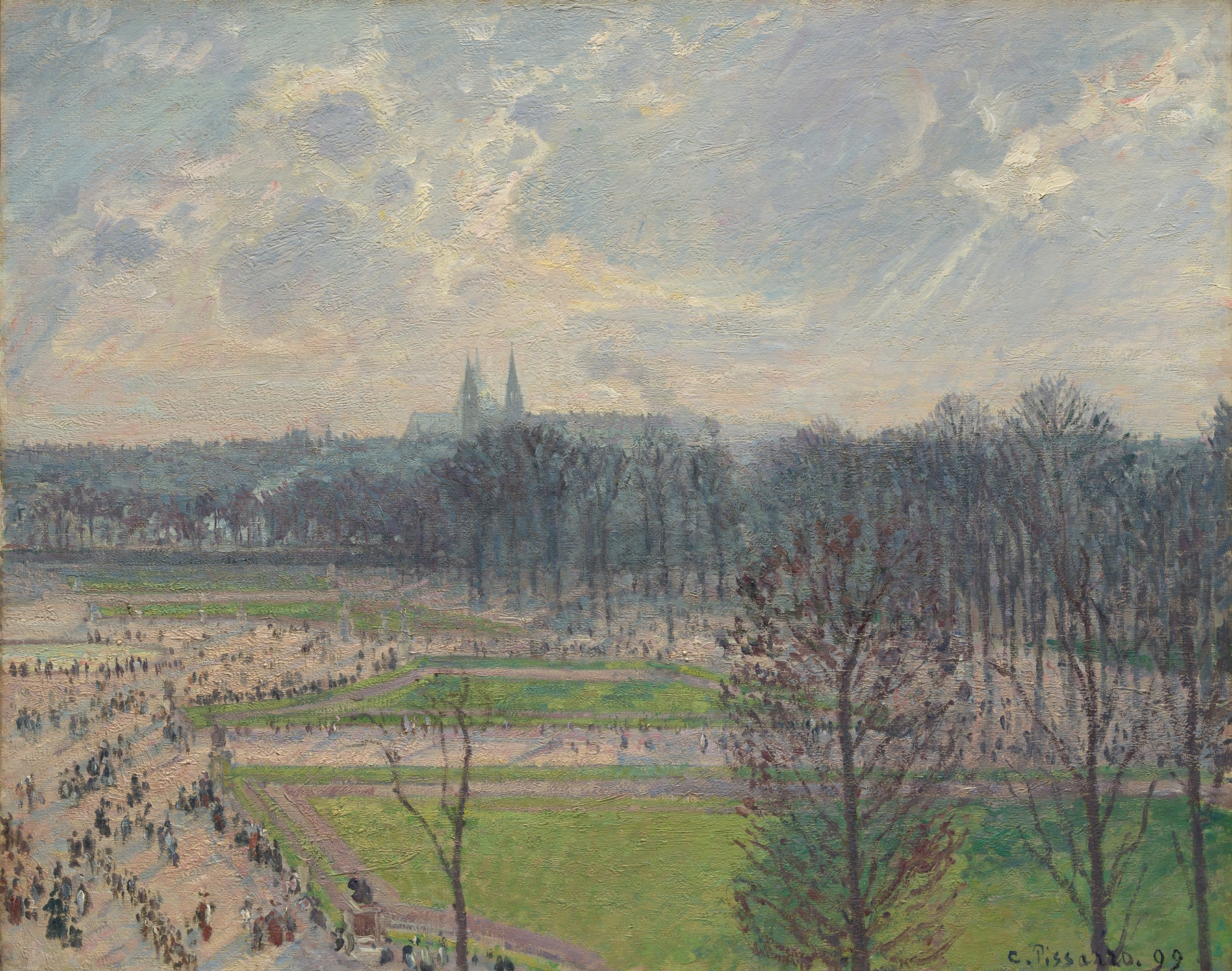 The Garden of the Tuileries on a Winter Afternoon (1899)