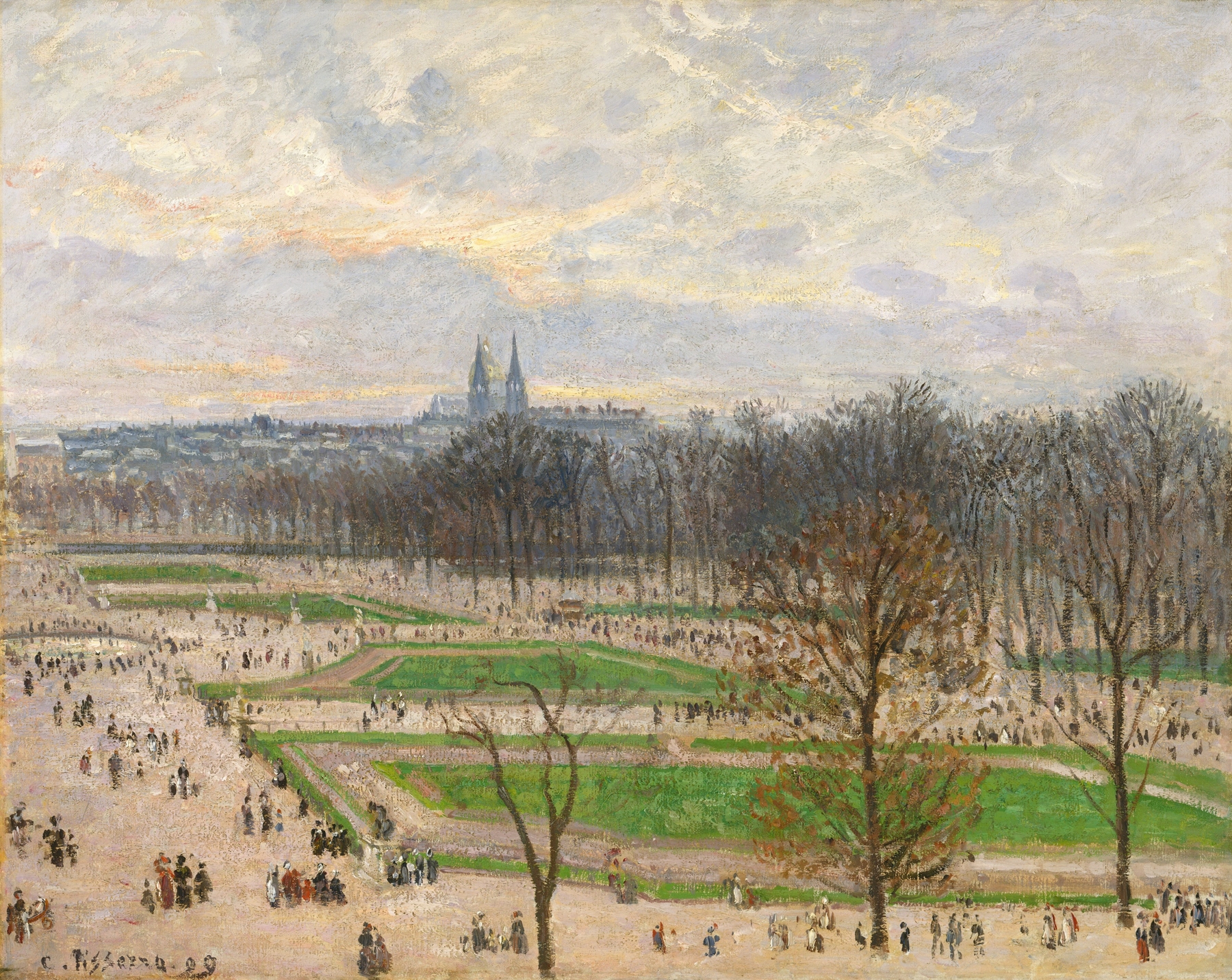 The Garden of the Tuileries on a Winter Afternoon (1899)