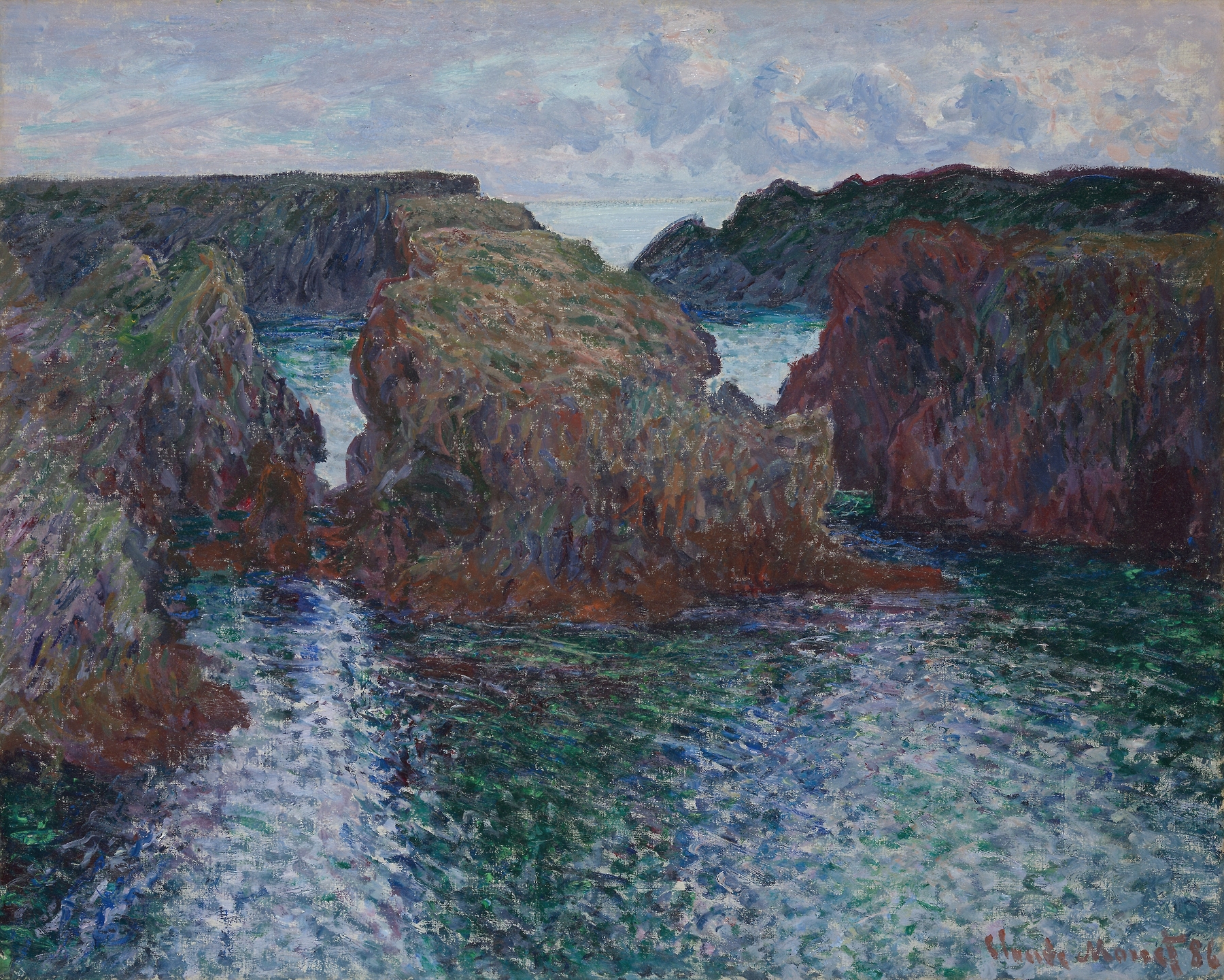Rocks at Port-Goulphar, Belle-Île (1886)