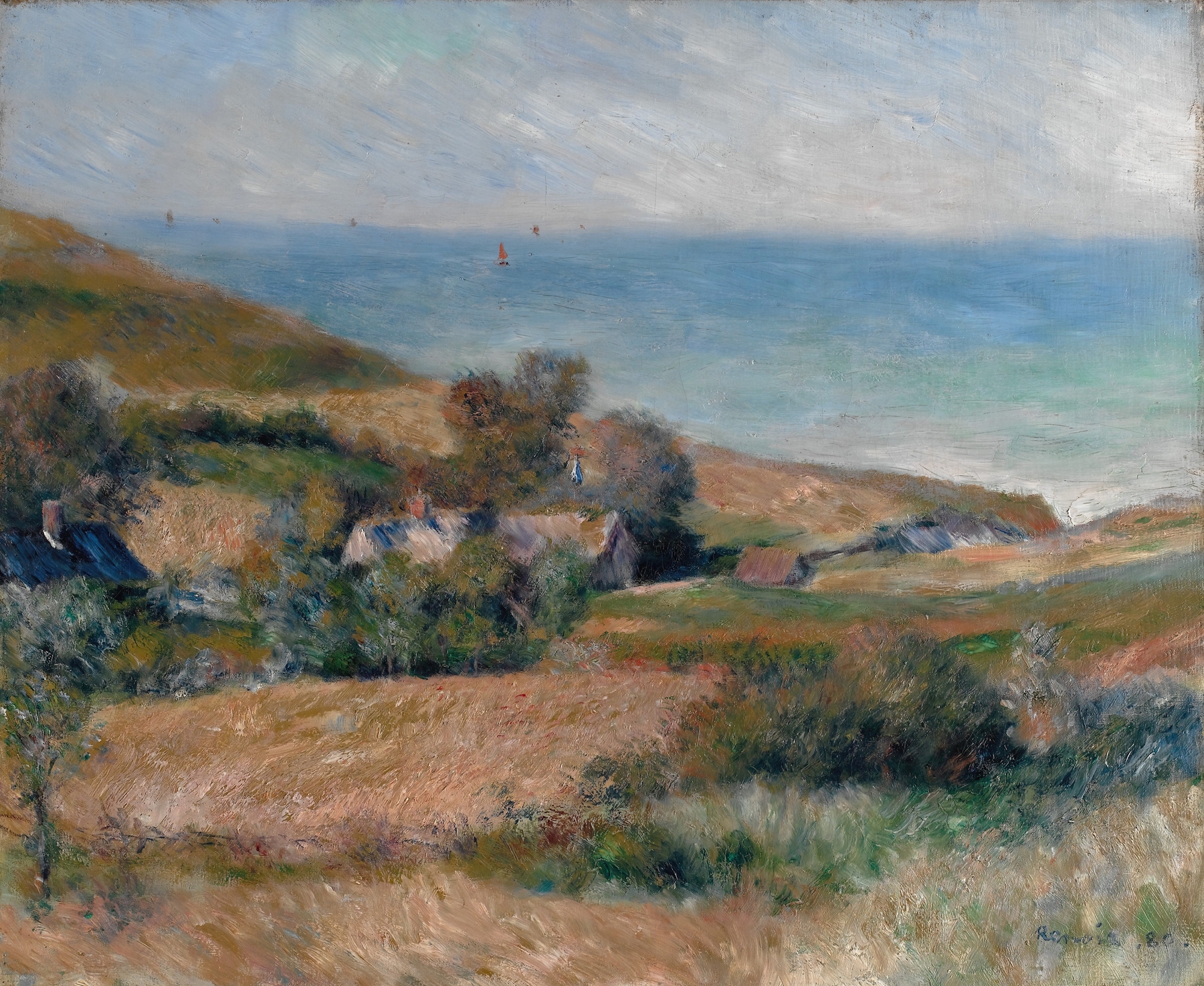 View of the Seacoast near Wargemont in Normandy (1880)