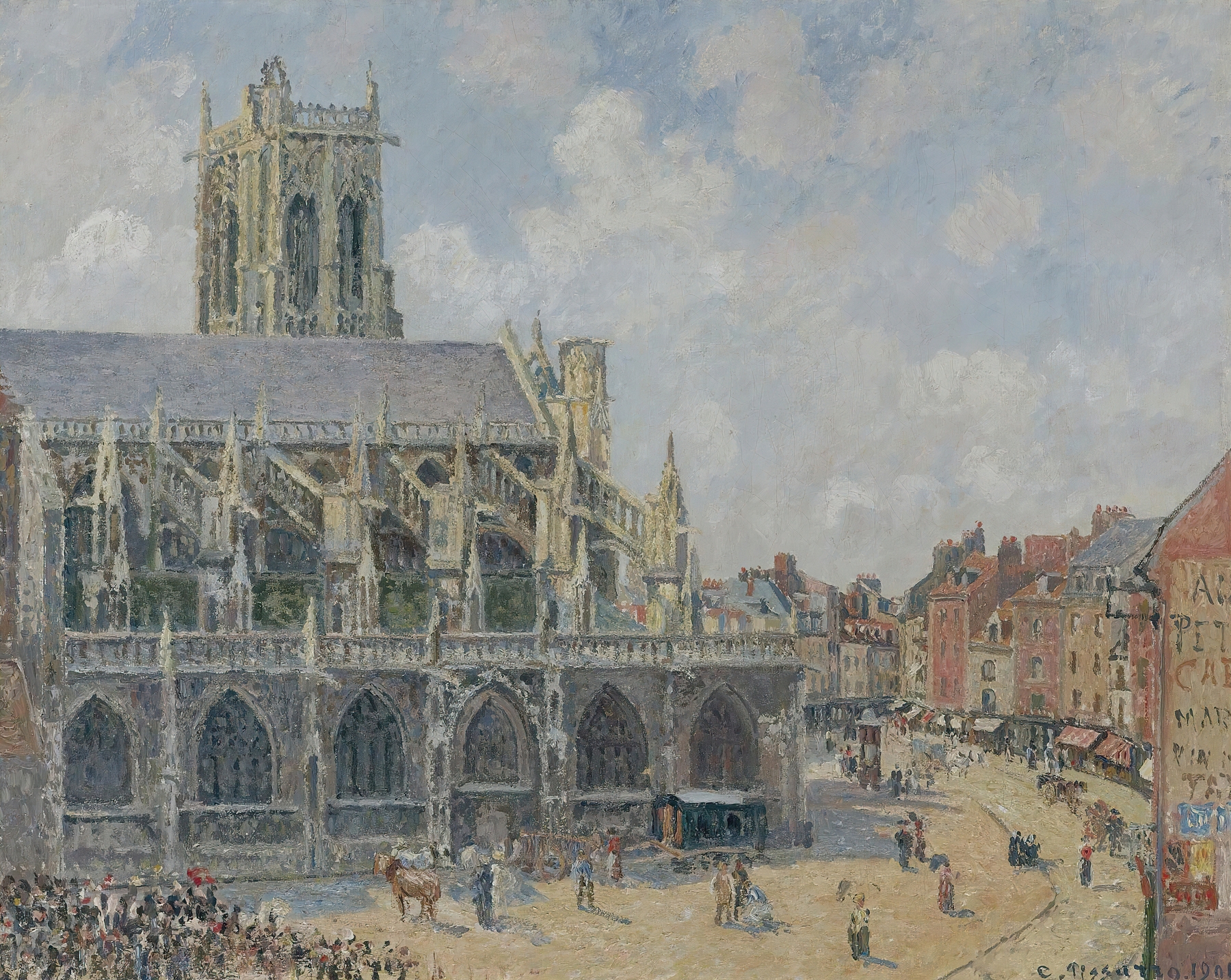 L’église Saint-Jacques À Dieppe, Matin, Soleil (1901)