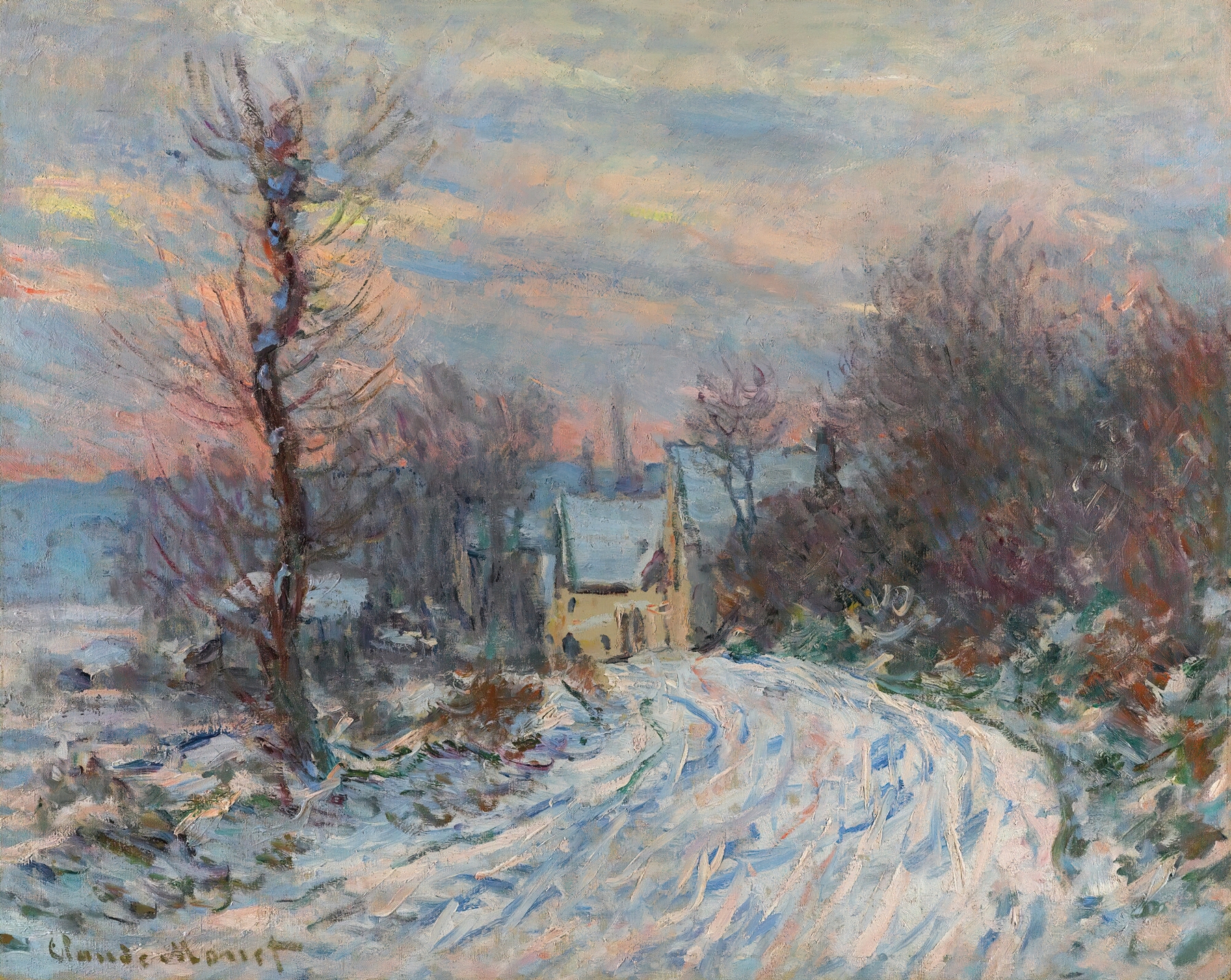 L’entrée De Giverny En Hiver (1885)