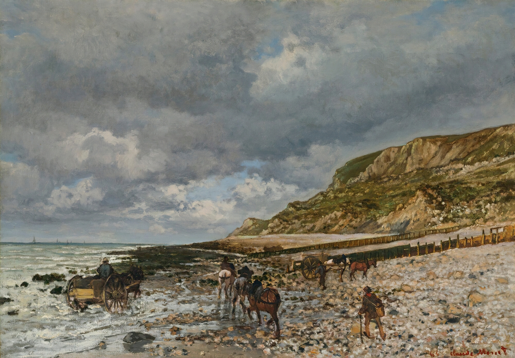 Chevaux À La Pointe De La Hève (1864)