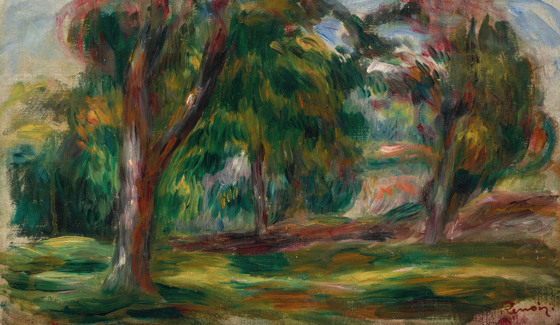 Pré et arbres (1893)