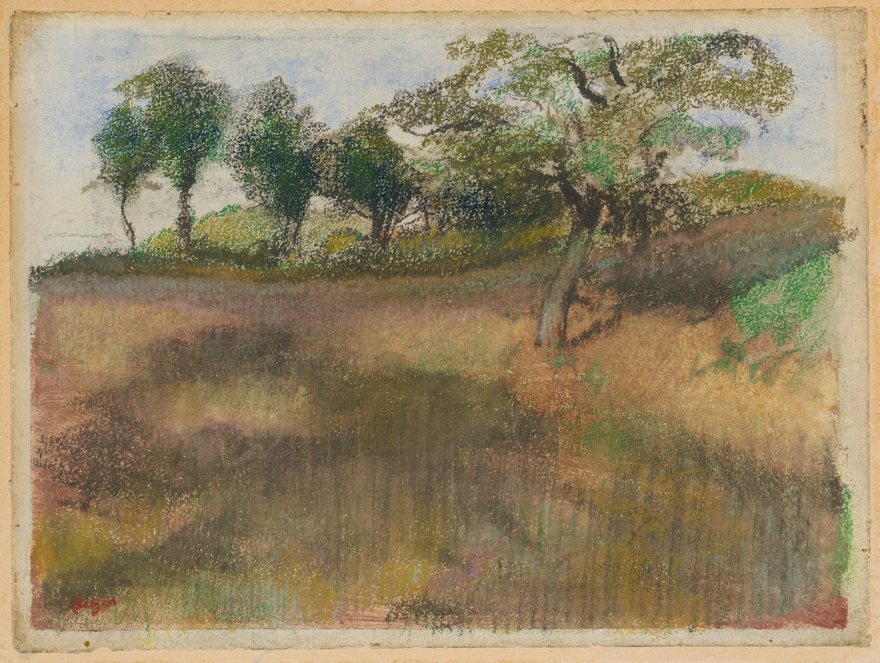 Ploughed Field Bordered by Trees (c. 1892)