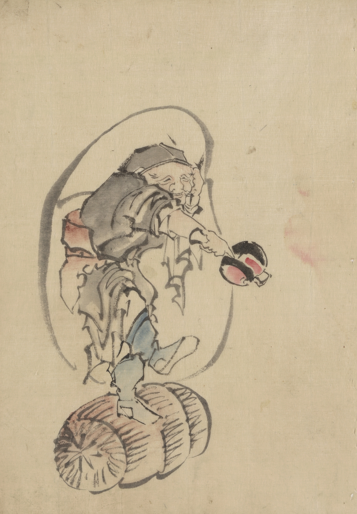 Hotei, the god of good fortune (1830-1850)