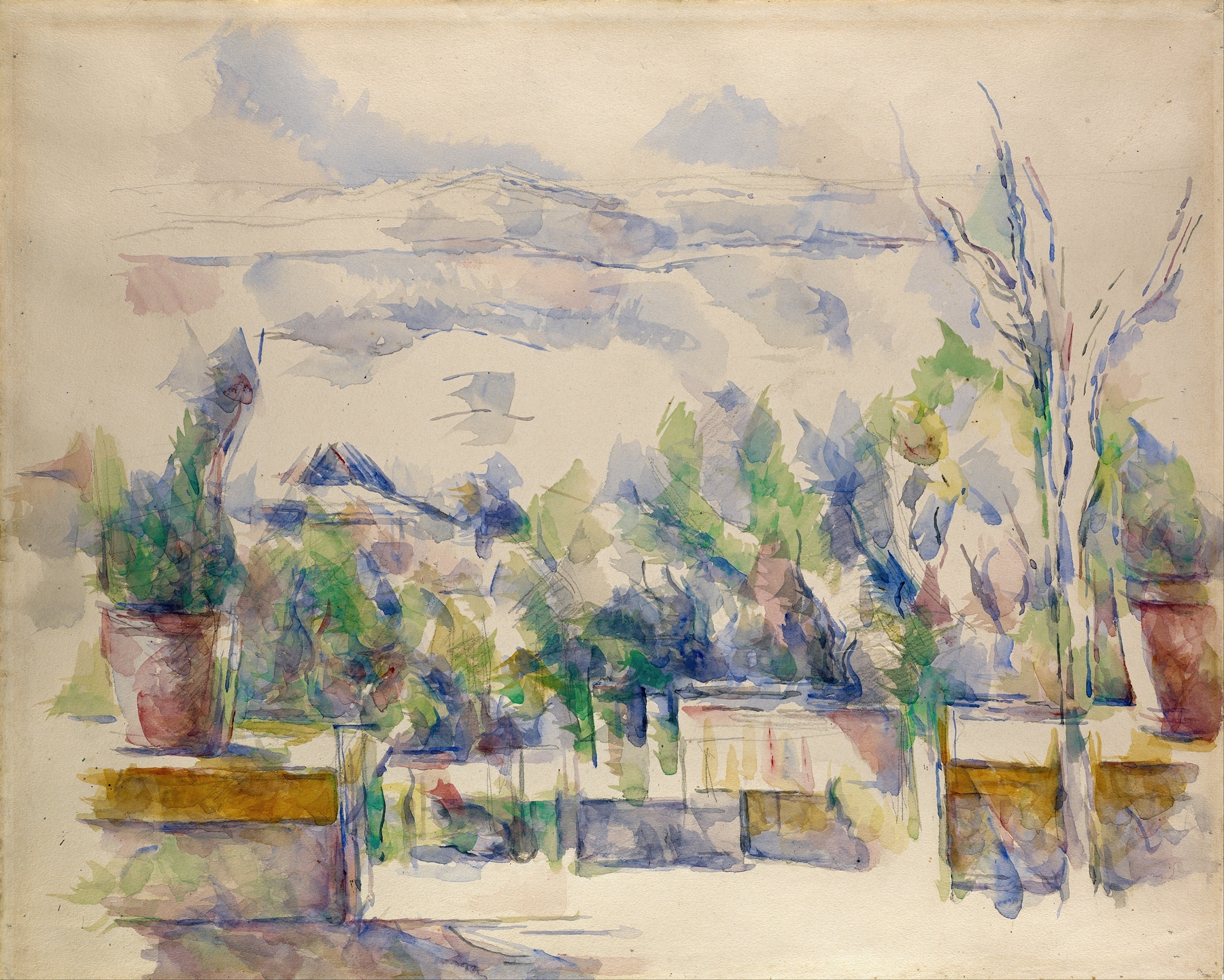 The Terrace at the Garden at Les Lauves (1902-1906)