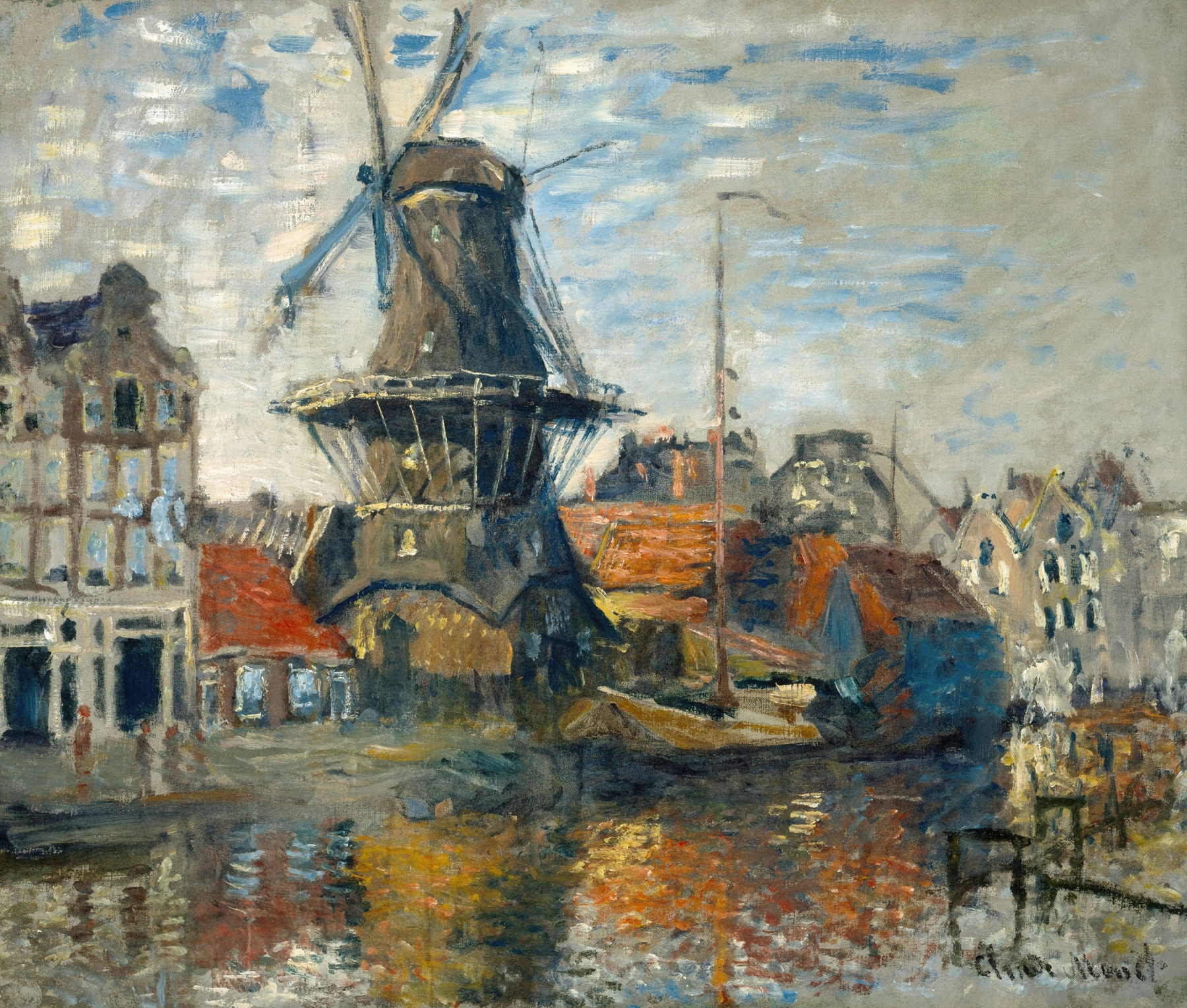 The Windmill on the Onbekende Gracht, Amsterdam (1874)