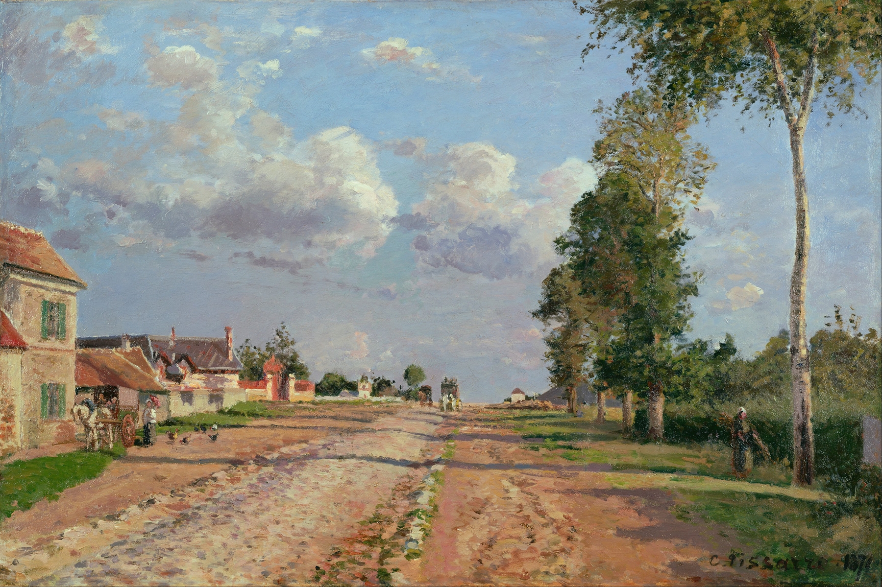 Route de Versailles, Rocquencourt (1871)