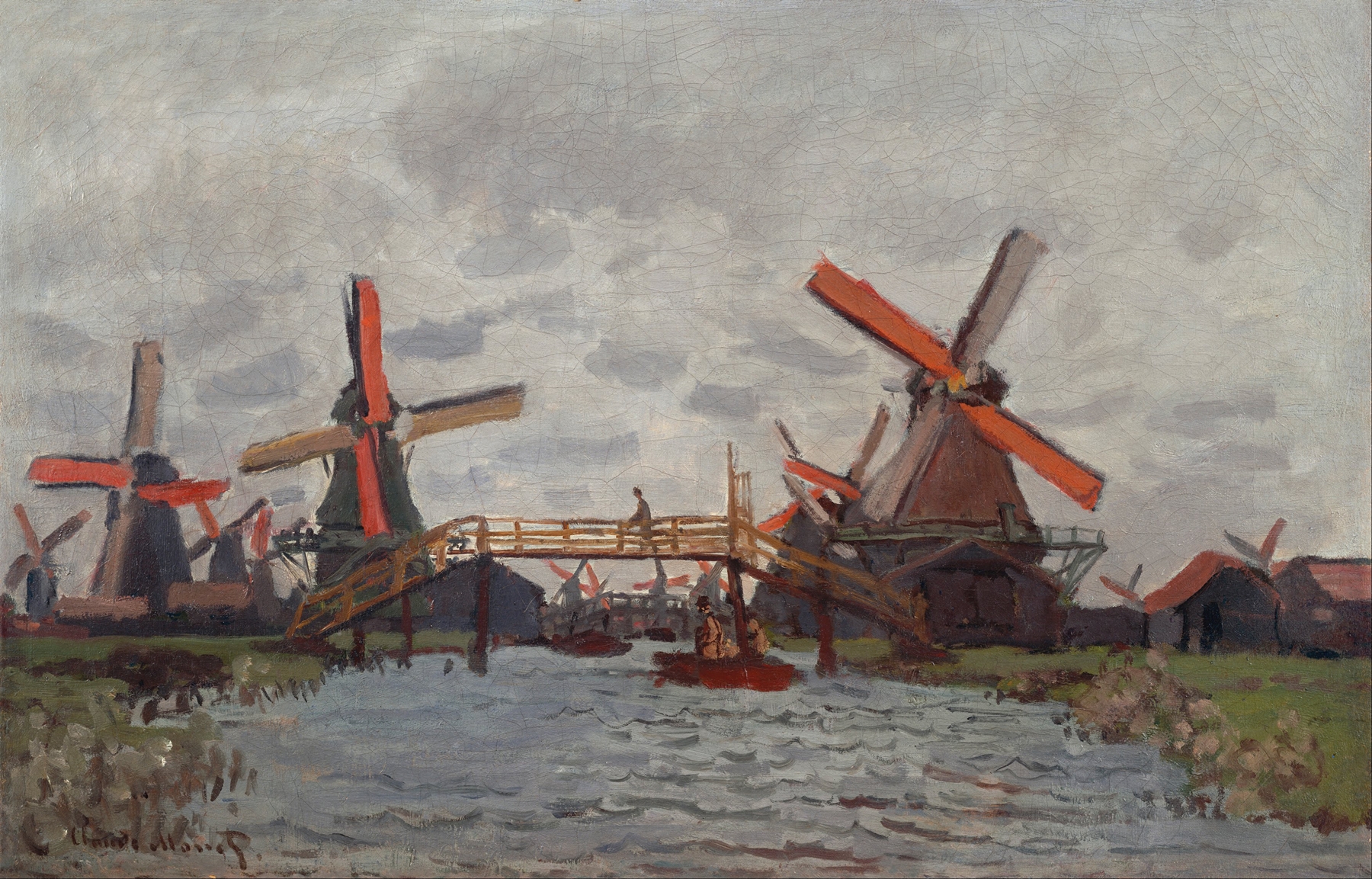 Mills at Westzijderveld near Zaandam (1871)