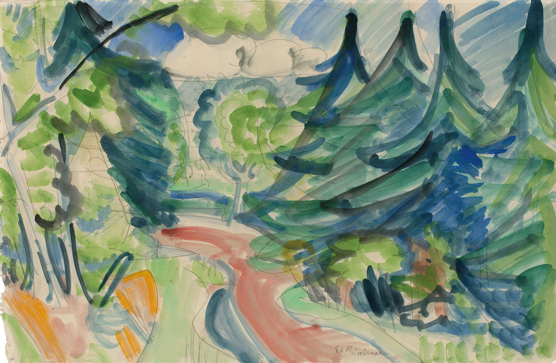 Waldstraße im Taunus (1916)